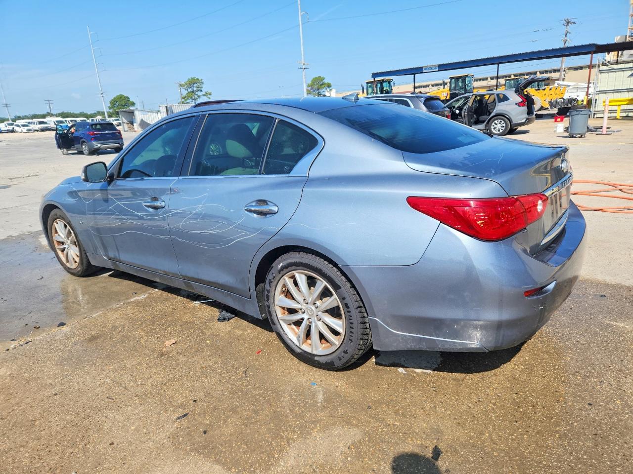2014 Infiniti Q50 Base Серый vin: JN1BV7AP9EM691059