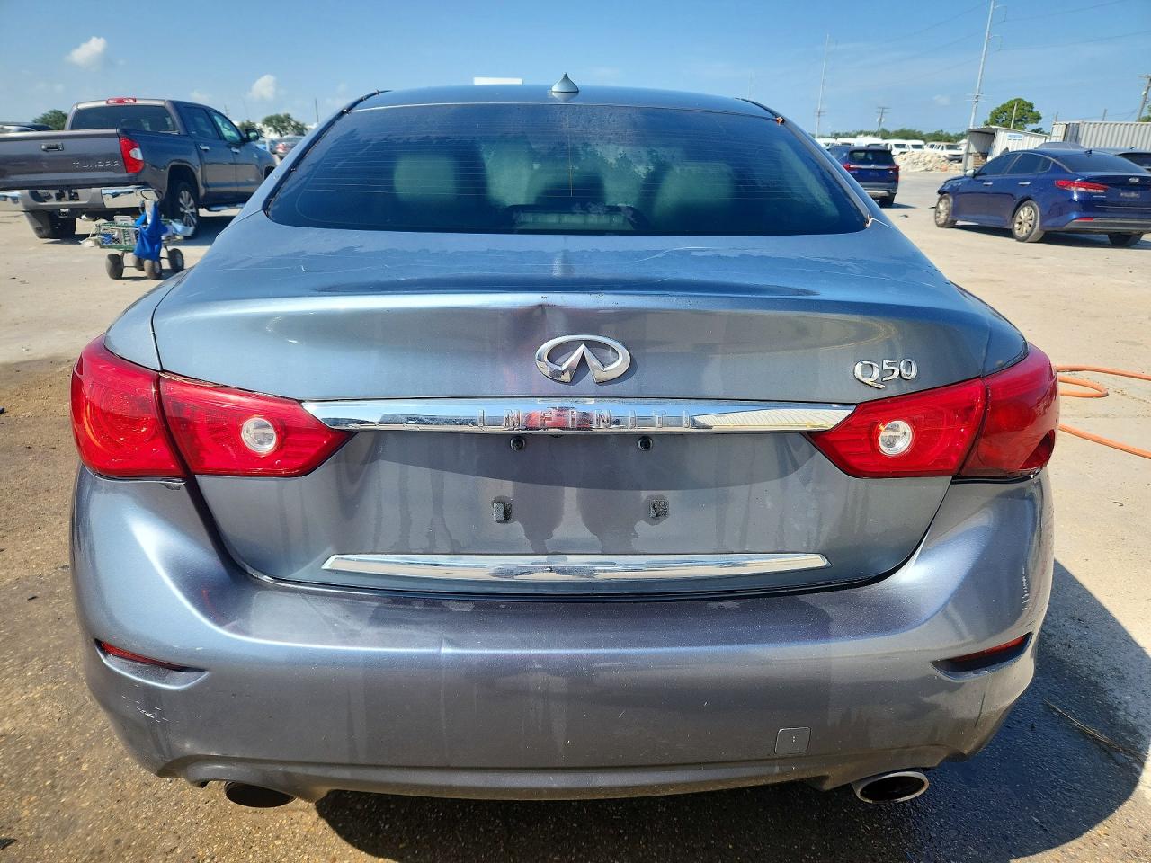 2014 Infiniti Q50 Base Серый vin: JN1BV7AP9EM691059