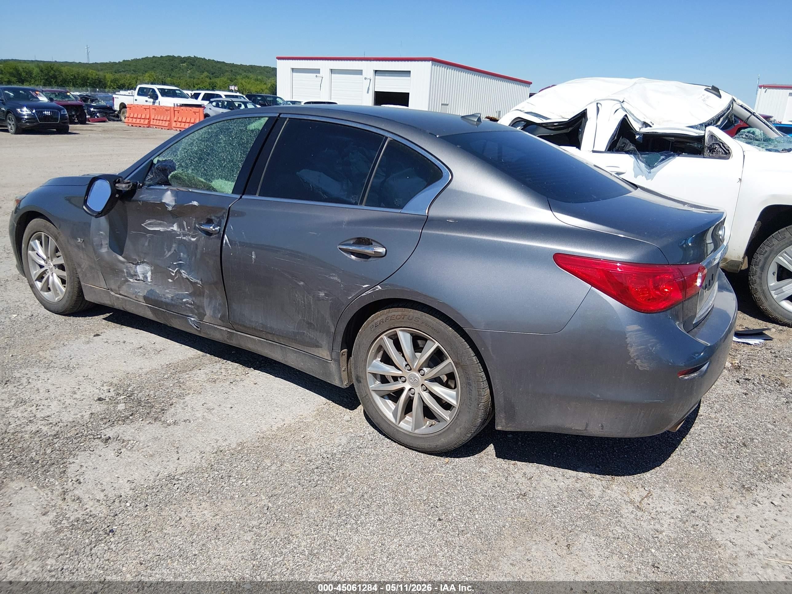 2014 Infiniti Q50 Premium Gray vin: JN1BV7AP9EM693197