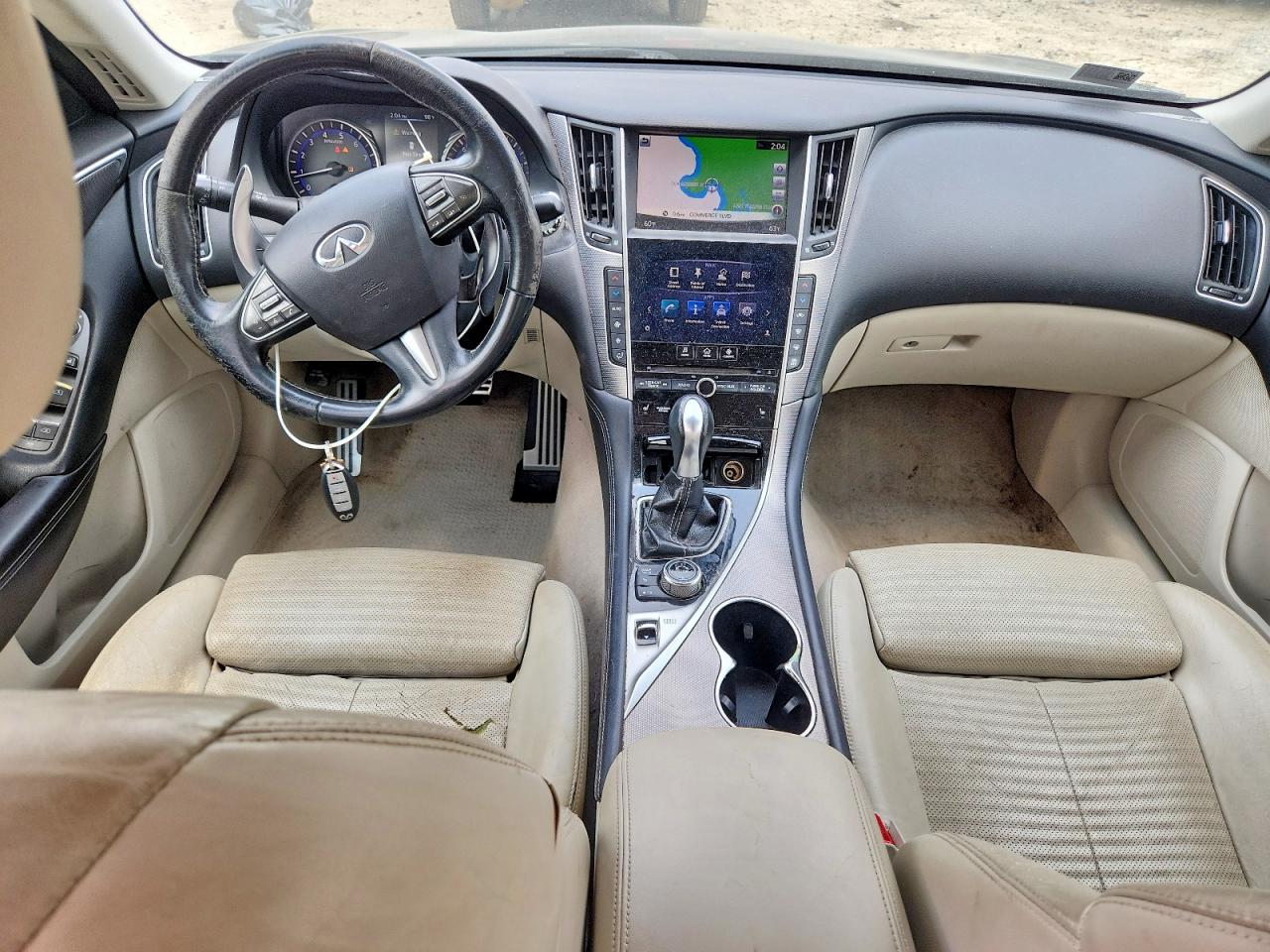 2015 Infiniti Q50 Sport Черный vin: JN1BV7AP9FM334949