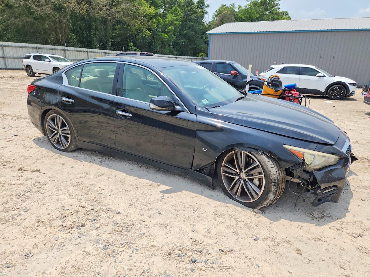 2015 Infiniti Q50 Sport Черный vin: JN1BV7AP9FM334949