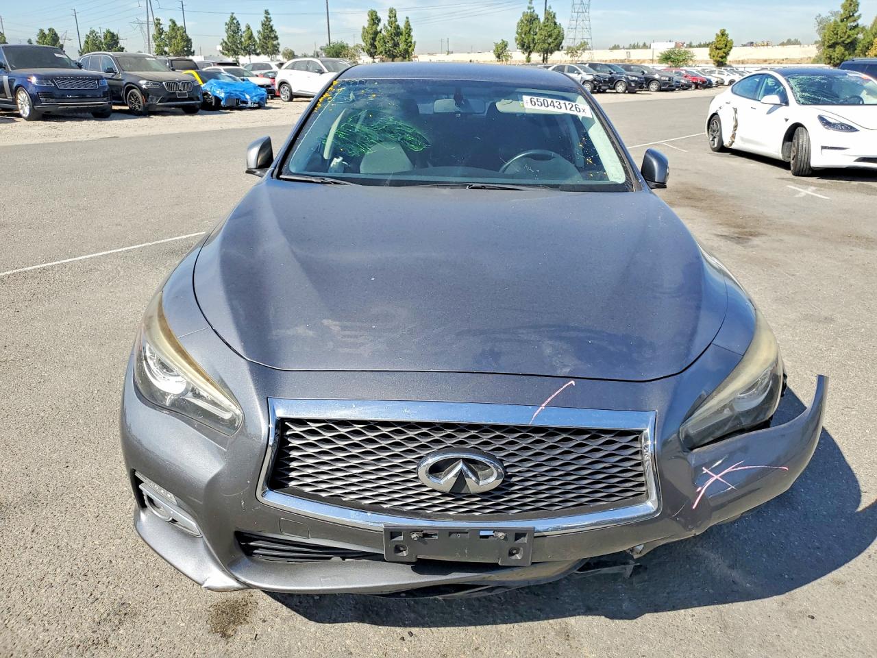 2015 Infiniti Q50 Base Gray vin: JN1BV7AP9FM337558