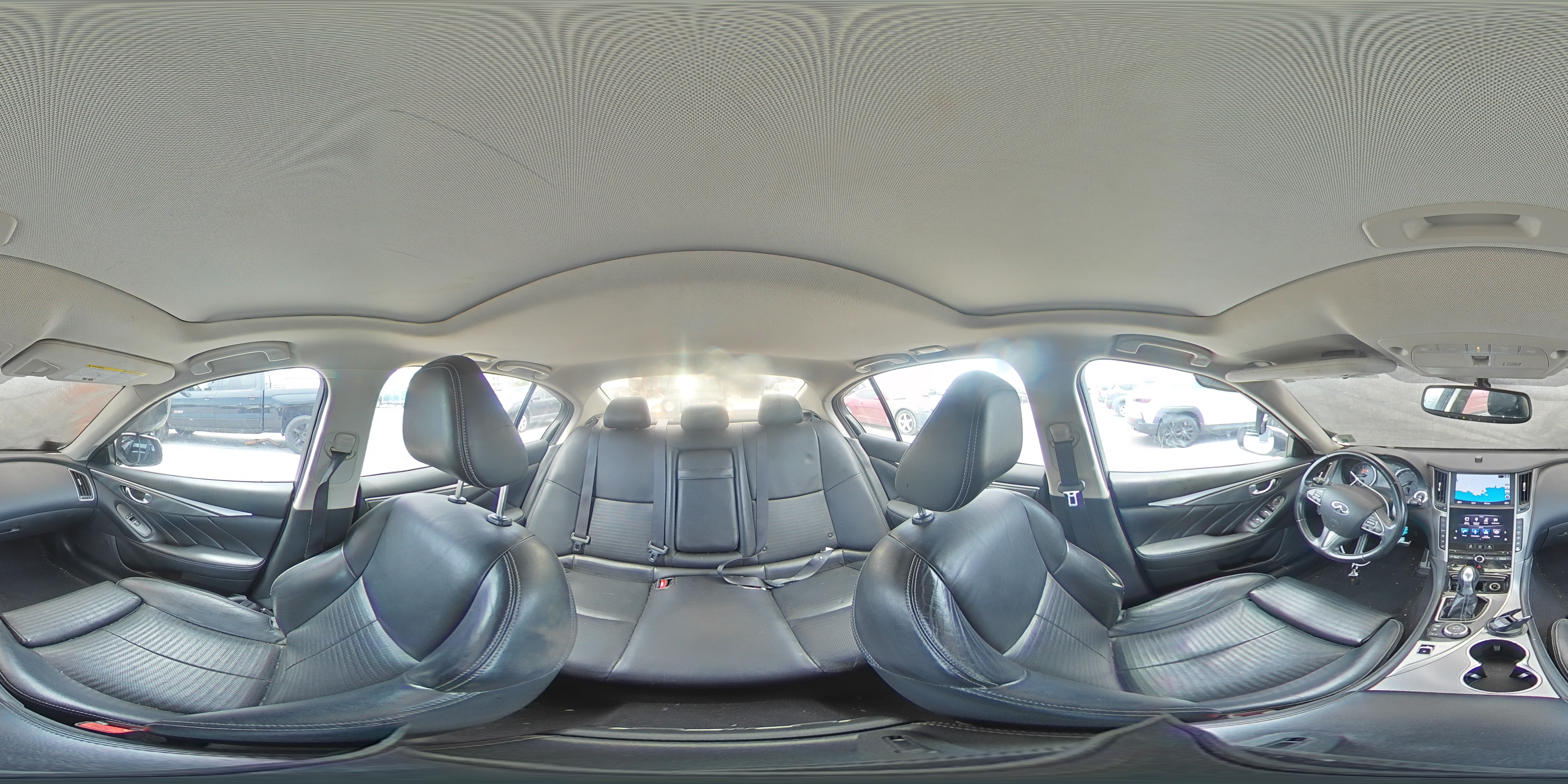 2015 Infiniti Q50 Sport White vin: JN1BV7AP9FM337754