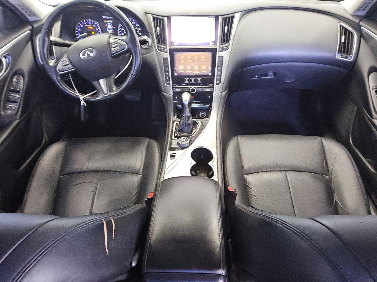 2015 Infiniti Q50 Premium White vin: JN1BV7AP9FM338144