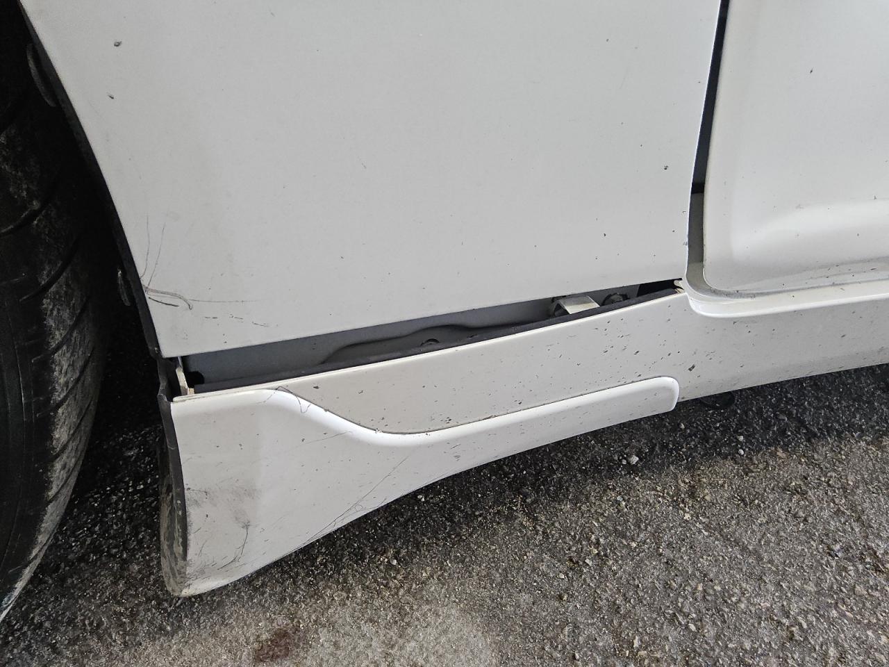 2015 Infiniti Q50 Premium White vin: JN1BV7AP9FM338144 Damage: Left Rocker Panel Molding, Broken, Replacement Required