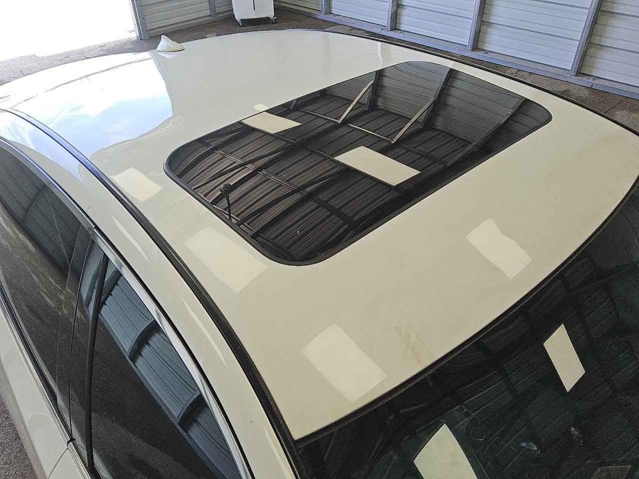 2015 Infiniti Q50 Premium White vin: JN1BV7AP9FM338144 Damage: Moon Roof, Inoperable, Repair Required