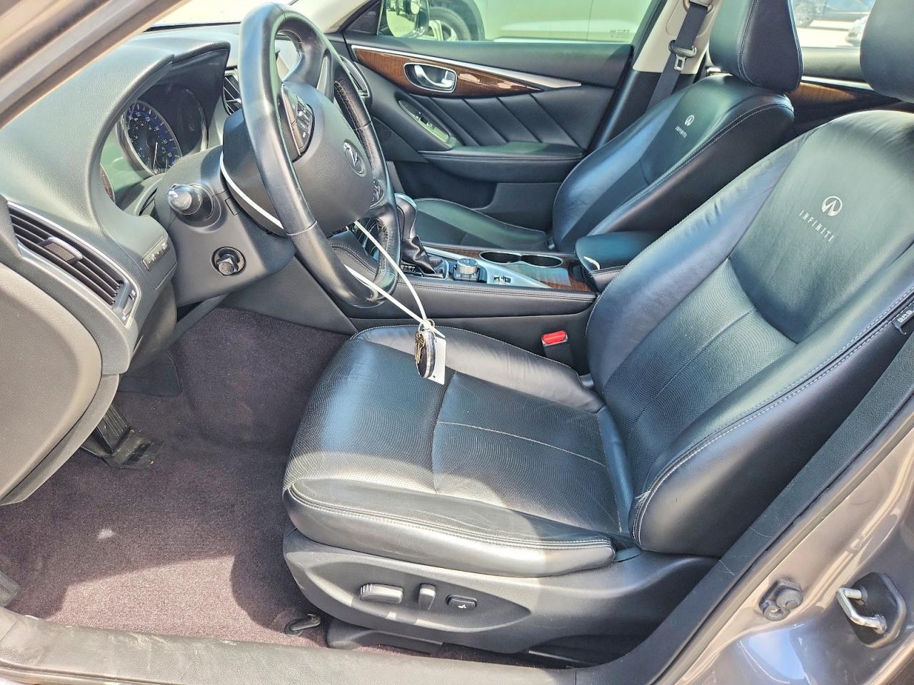 2014 Infiniti Q50 Base Gray vin: JN1BV7APXEM671449