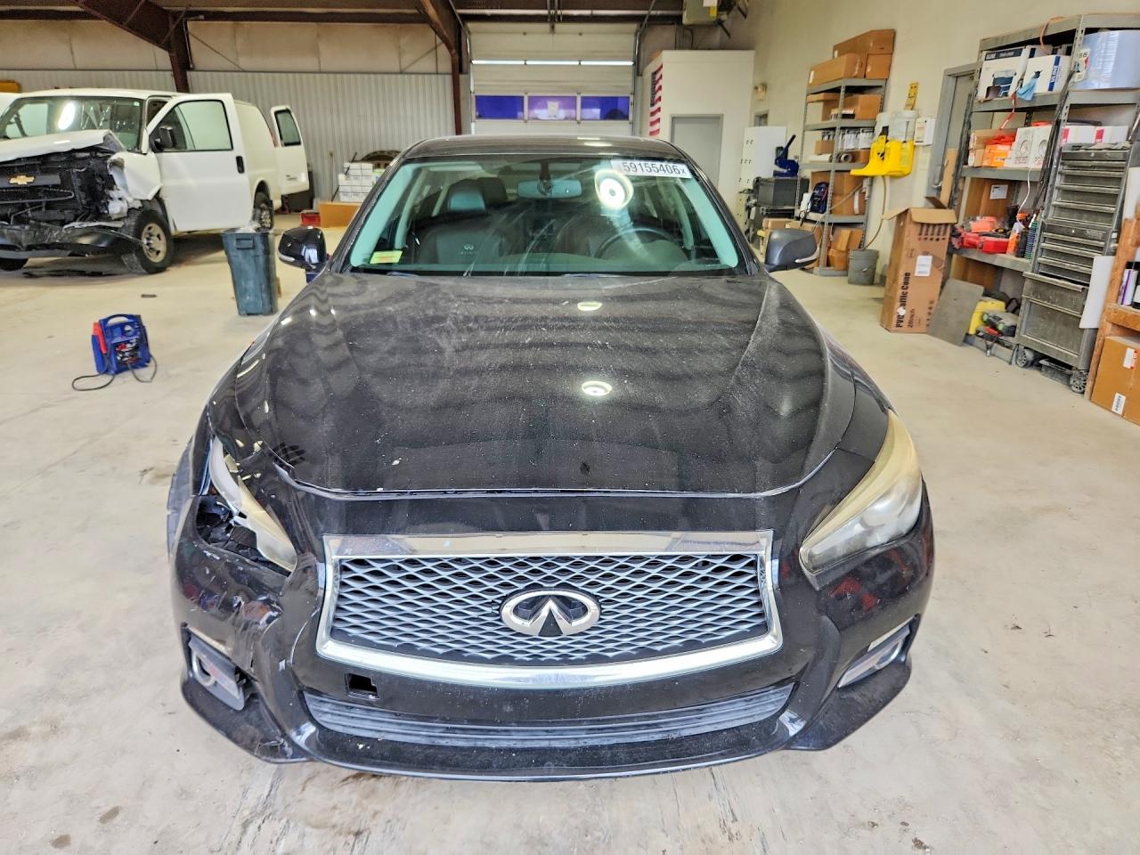 2014 Infiniti Q50 Base Black vin: JN1BV7APXEM671631