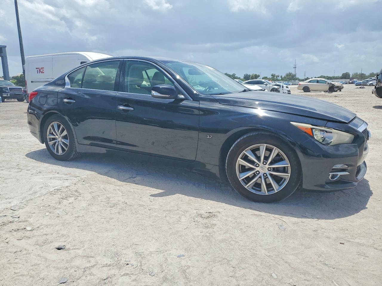 2014 Infiniti Q50 Base Black vin: JN1BV7APXEM674349