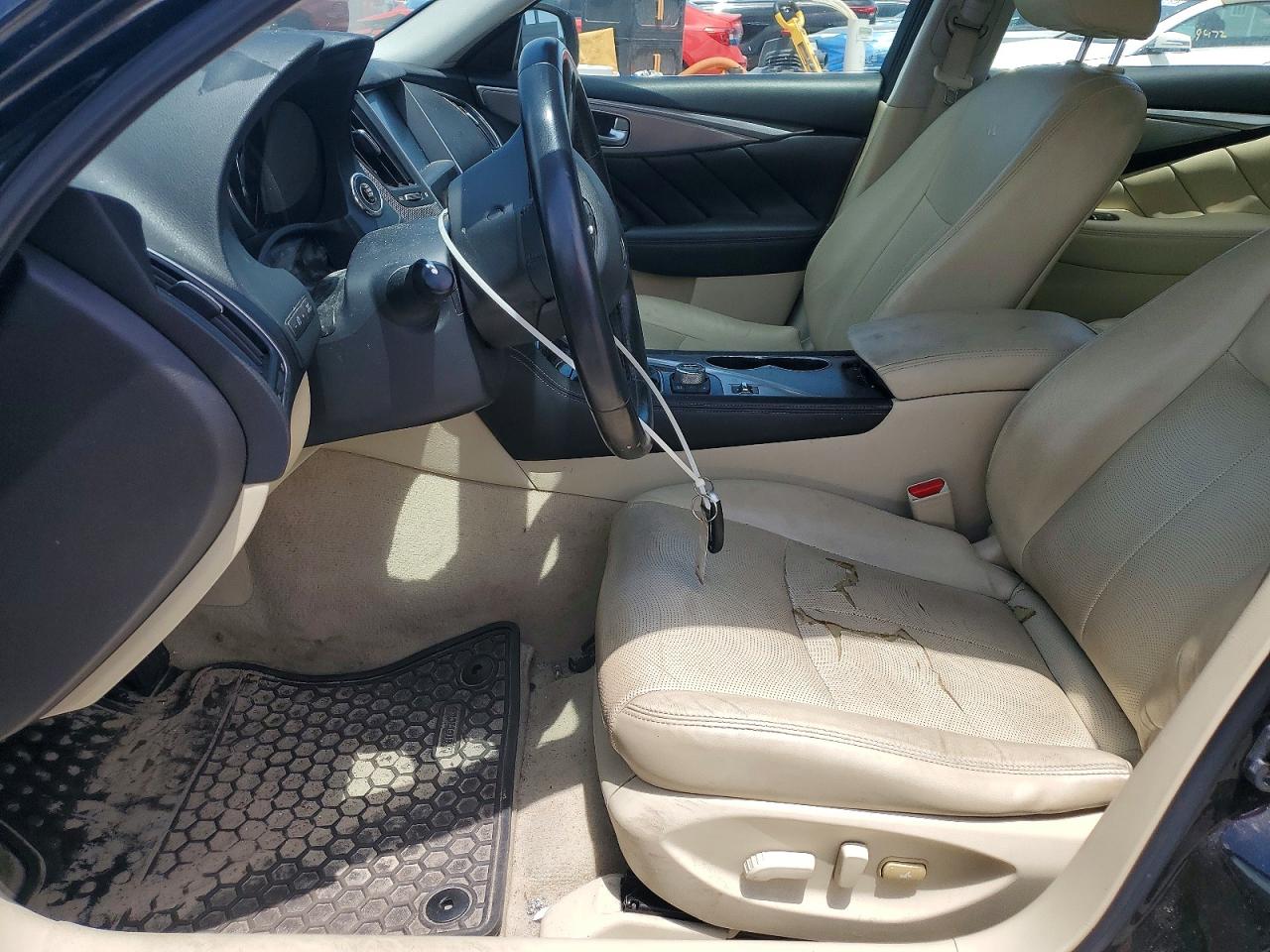 2014 Infiniti Q50 Base Black vin: JN1BV7APXEM674349