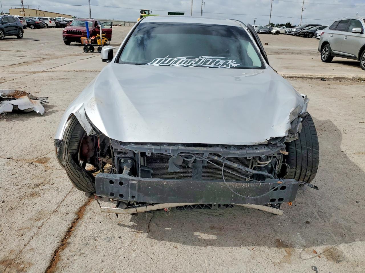 2014 Infiniti Q50 Premium Silver vin: JN1BV7APXEM676800