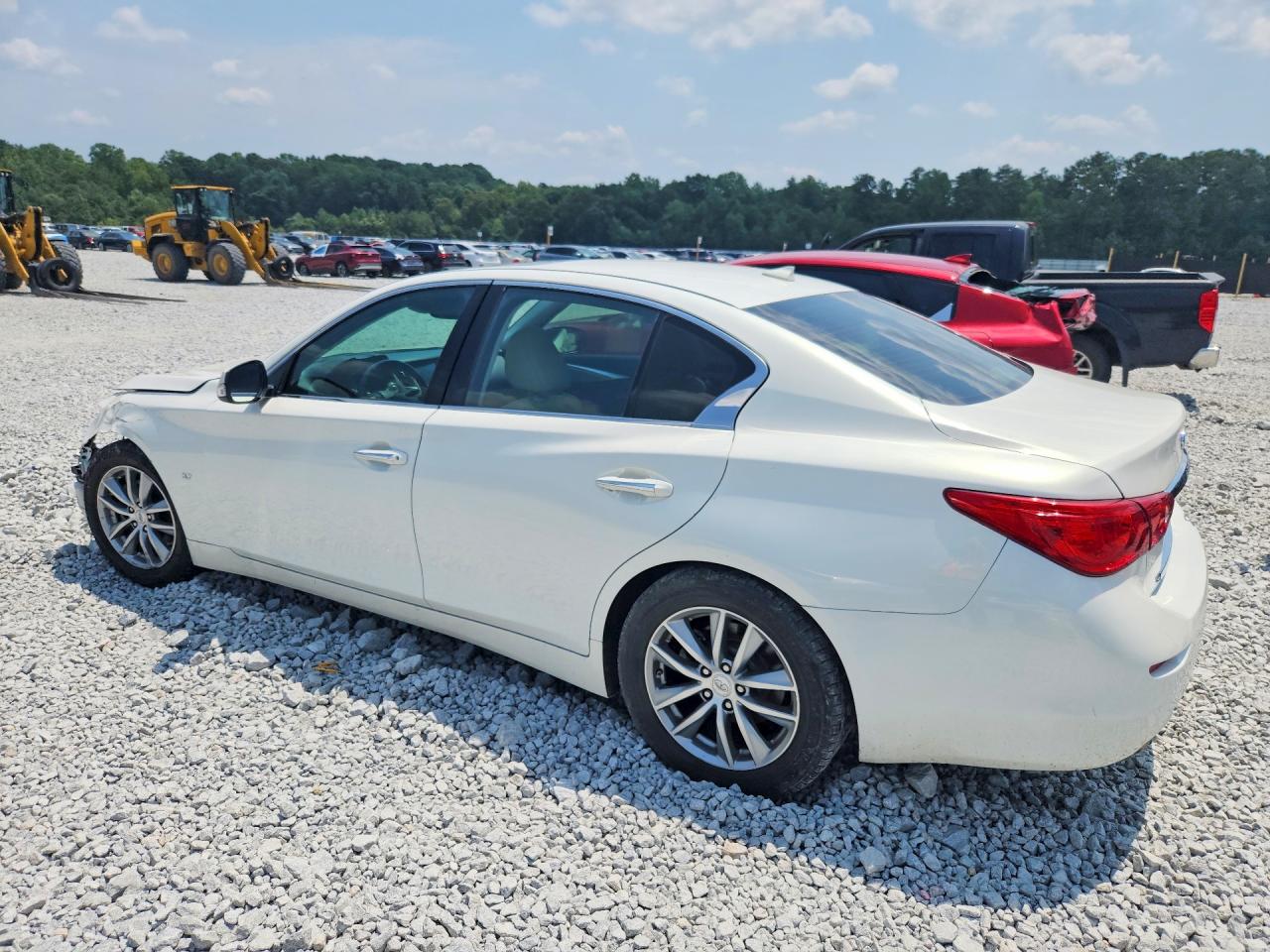 2014 Infiniti Q50 Base White vin: JN1BV7APXEM677896