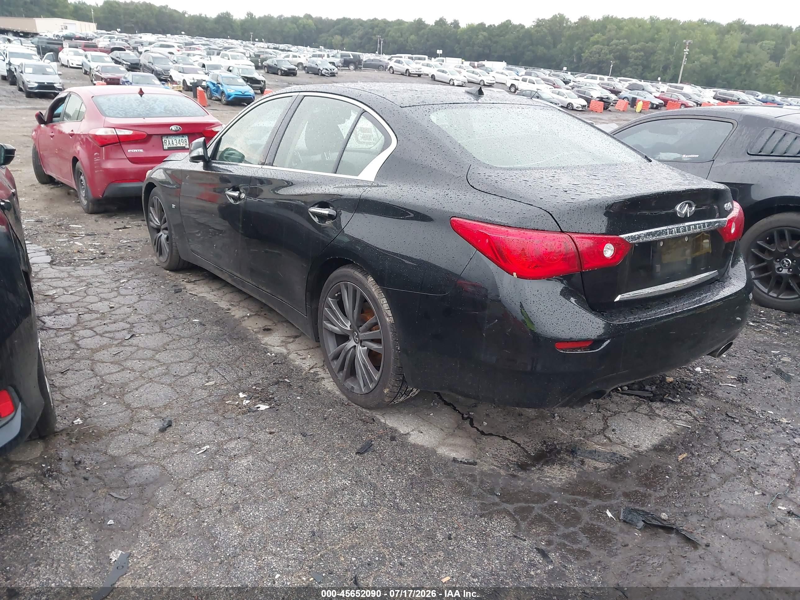 2014 Infiniti Q50 Premium Черный vin: JN1BV7APXEM683844