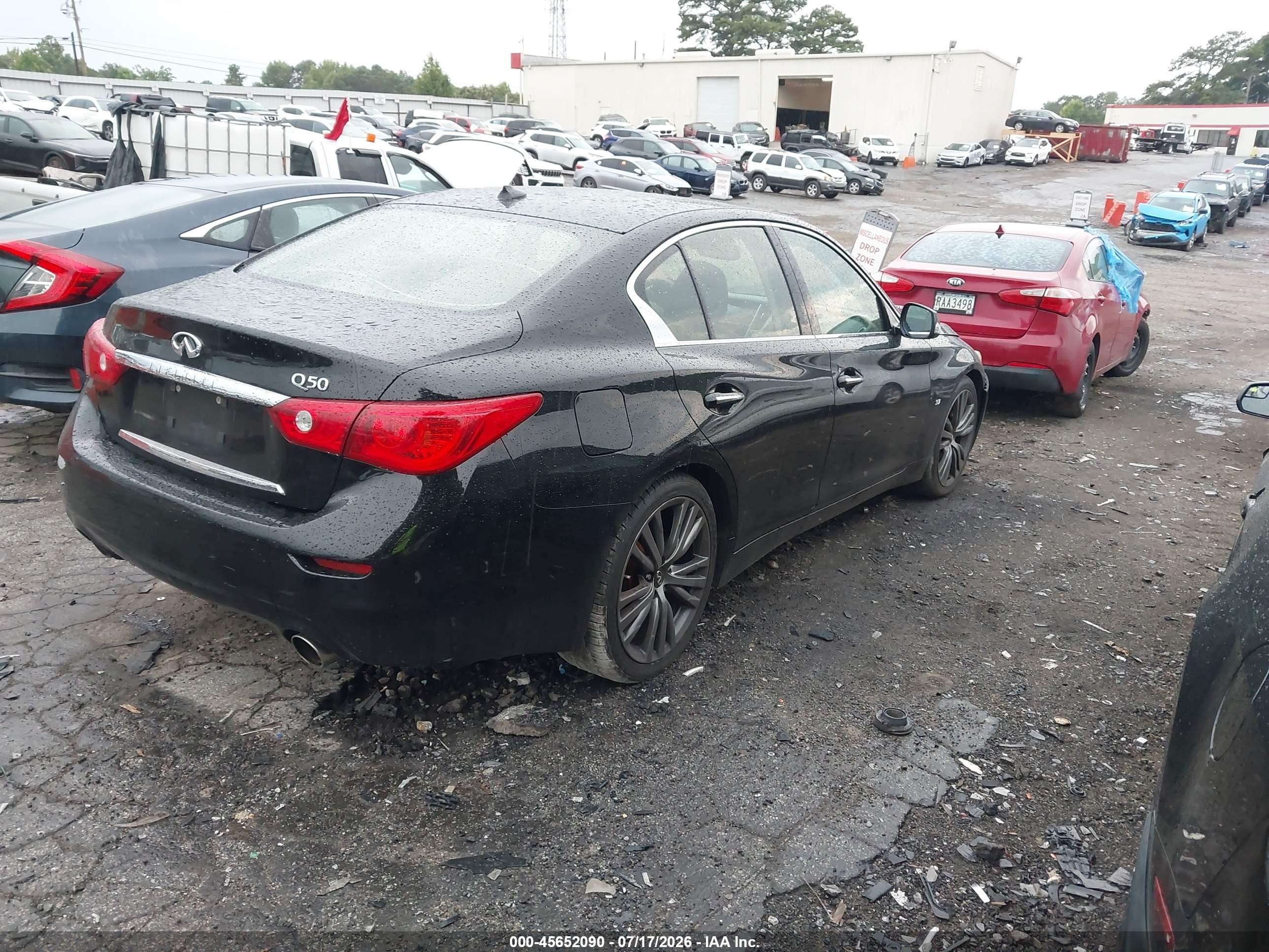 2014 Infiniti Q50 Premium Черный vin: JN1BV7APXEM683844