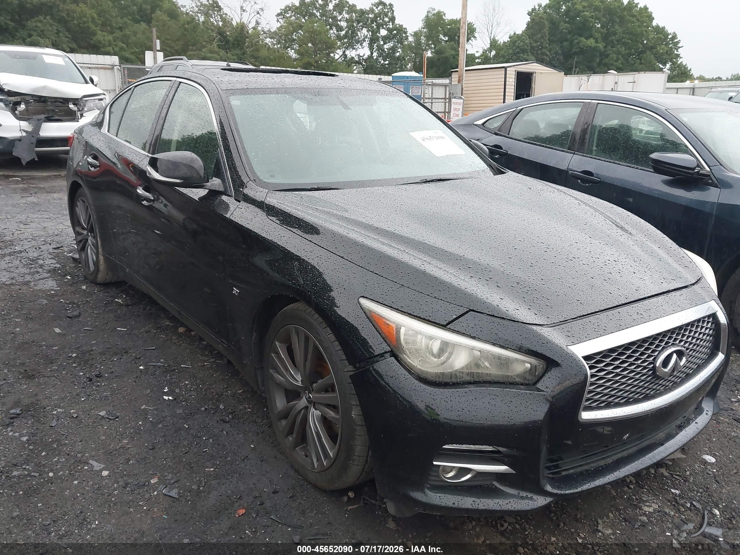 2014 Infiniti Q50 Premium Черный vin: JN1BV7APXEM683844