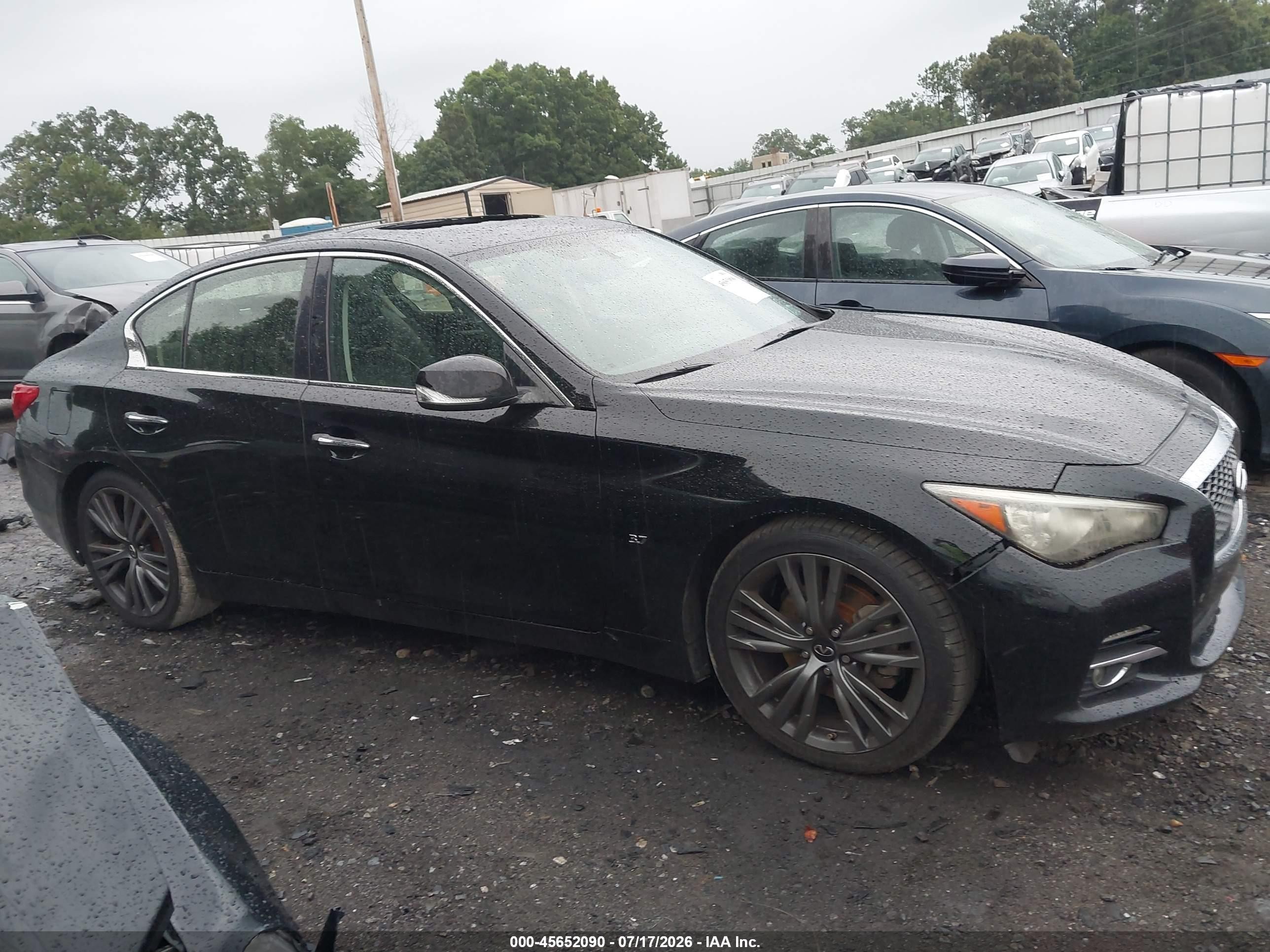 2014 Infiniti Q50 Premium Черный vin: JN1BV7APXEM683844