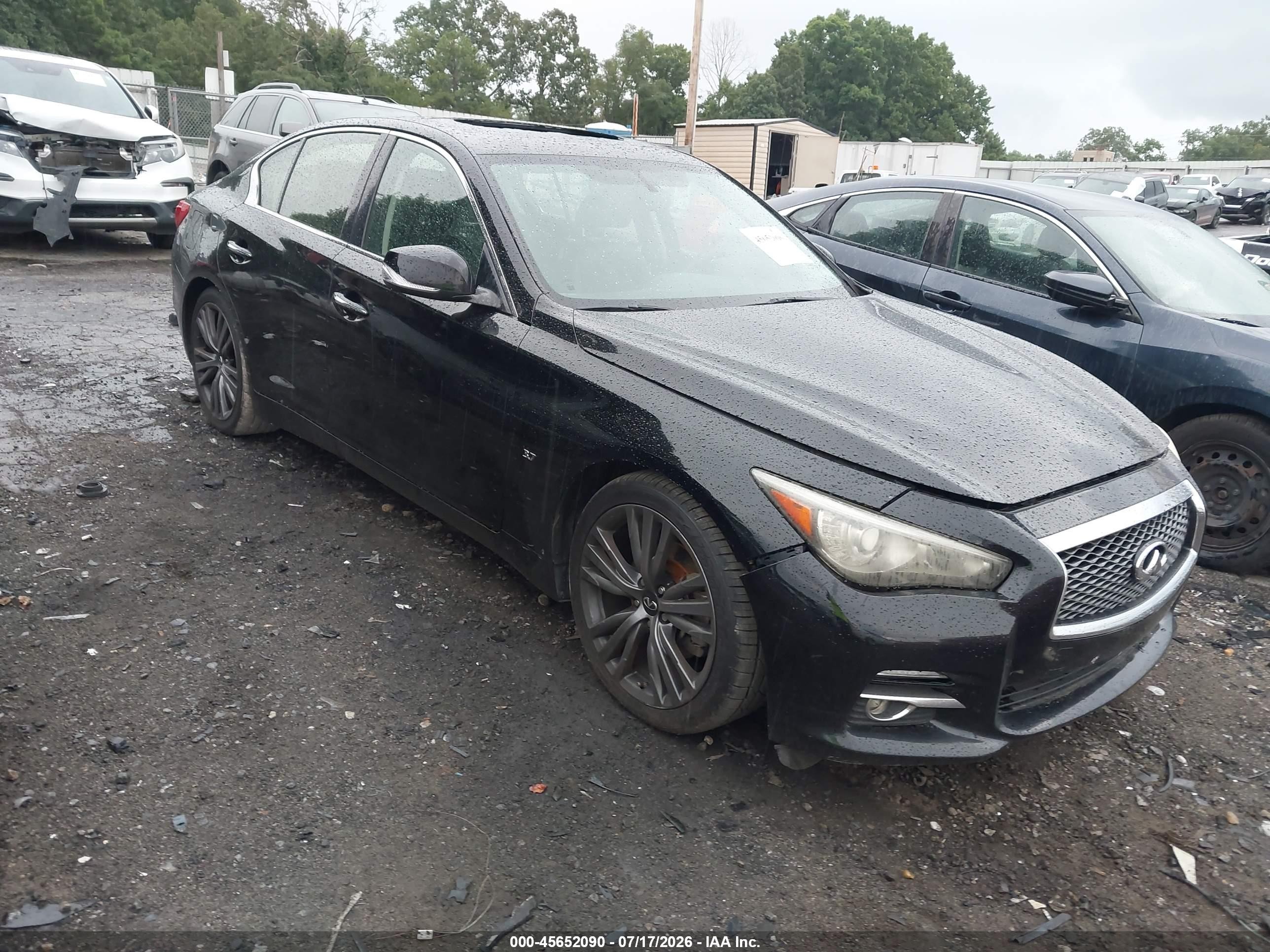 2014 Infiniti Q50 Premium Черный vin: JN1BV7APXEM683844
