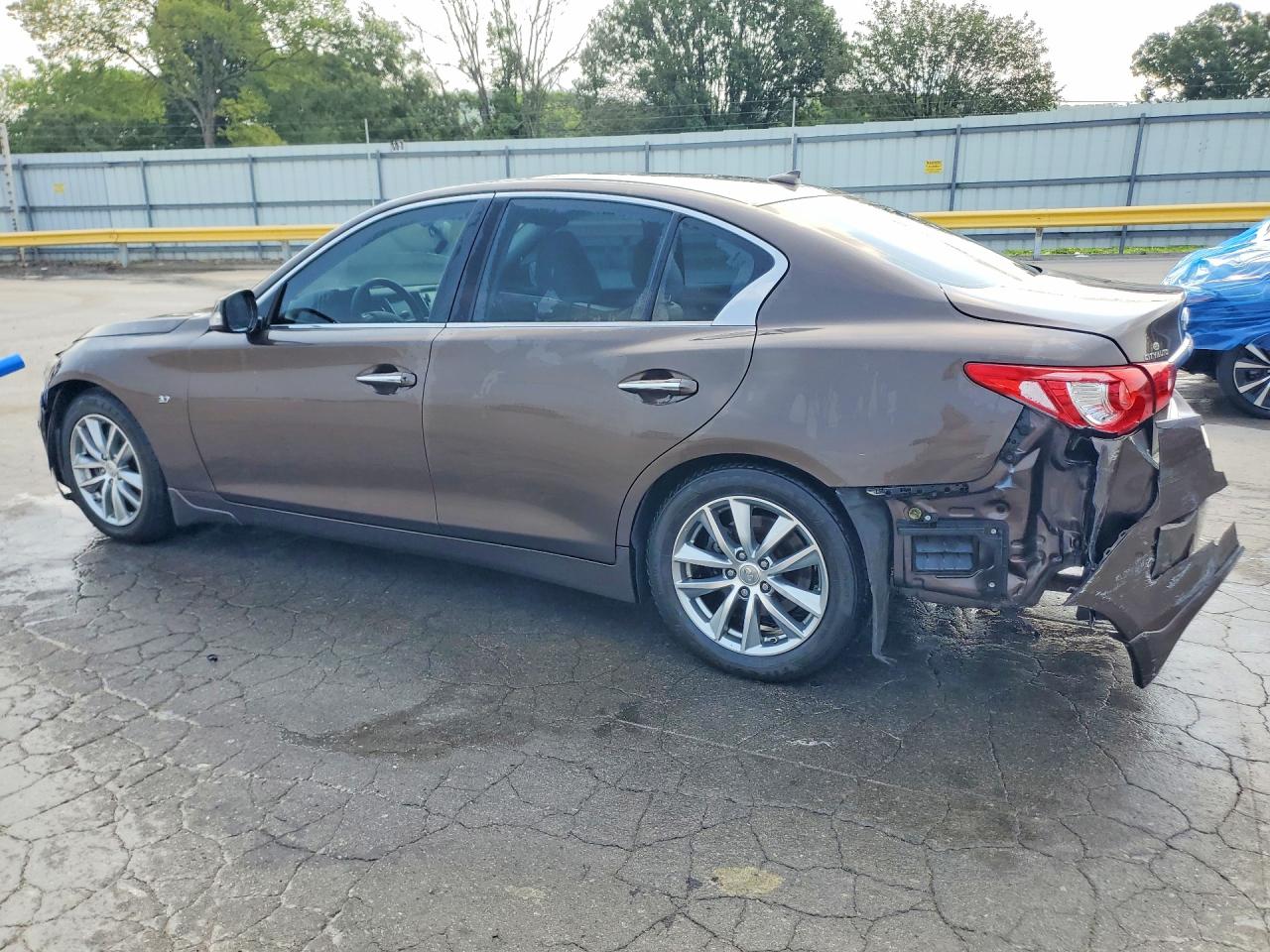 2014 Infiniti Q50 Premium Brown vin: JN1BV7APXEM684248