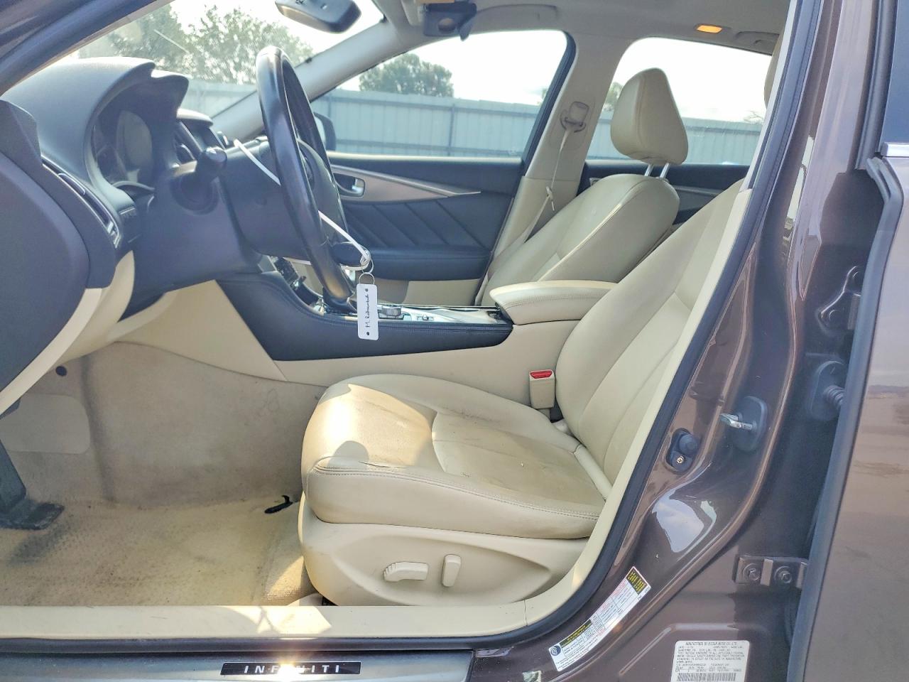 2014 Infiniti Q50 Premium Brown vin: JN1BV7APXEM684248