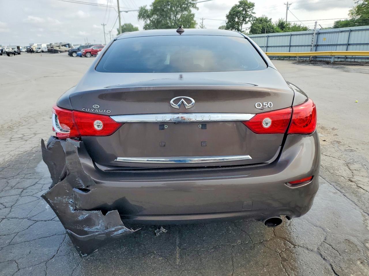 2014 Infiniti Q50 Premium Brown vin: JN1BV7APXEM684248