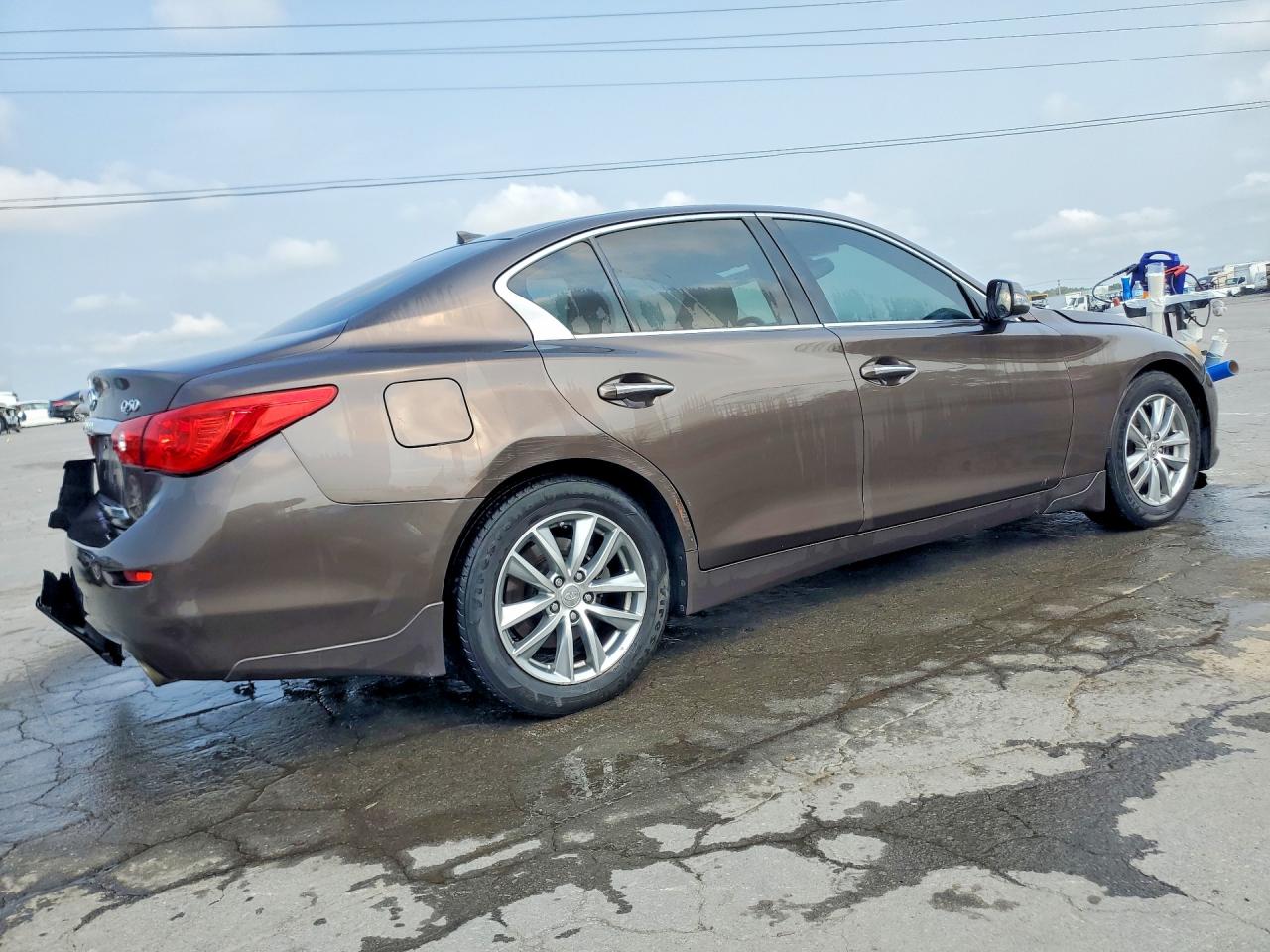 2014 Infiniti Q50 Premium Brown vin: JN1BV7APXEM684248