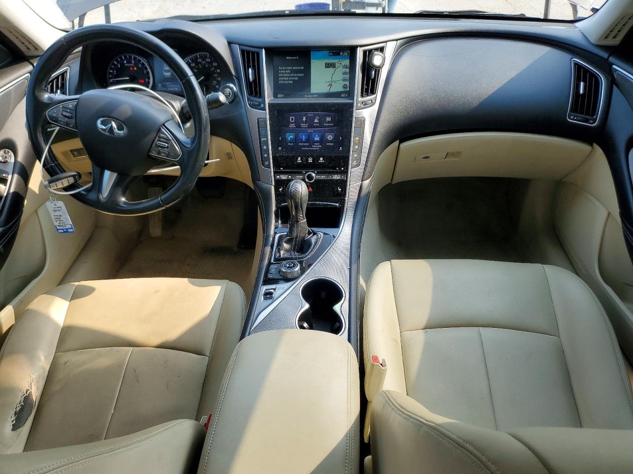 2014 Infiniti Q50 Premium Brown vin: JN1BV7APXEM684248