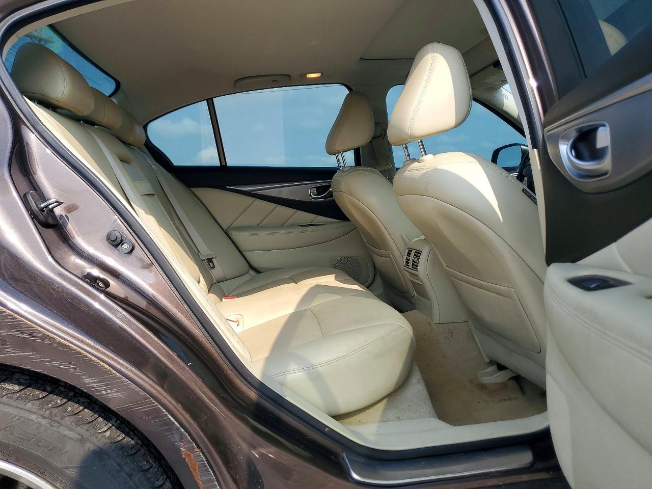 2014 Infiniti Q50 Premium Brown vin: JN1BV7APXEM684248