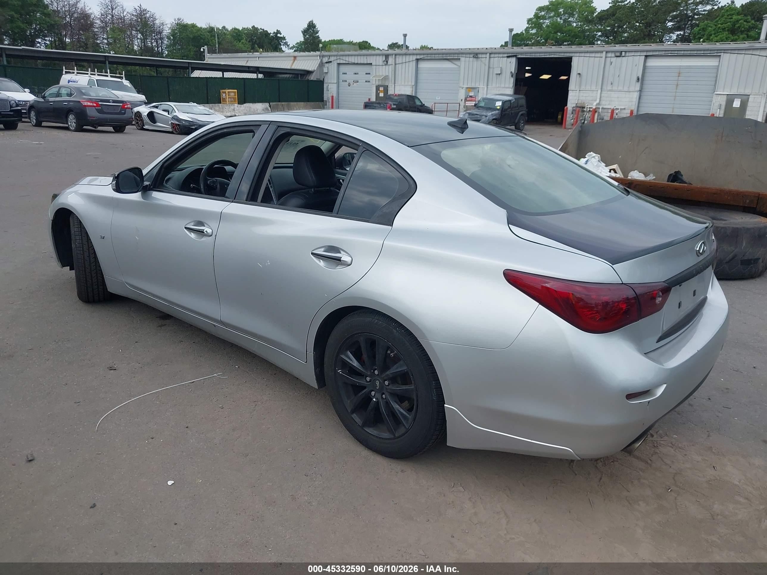 2014 Infiniti Q50 Premium Silver vin: JN1BV7APXEM684816