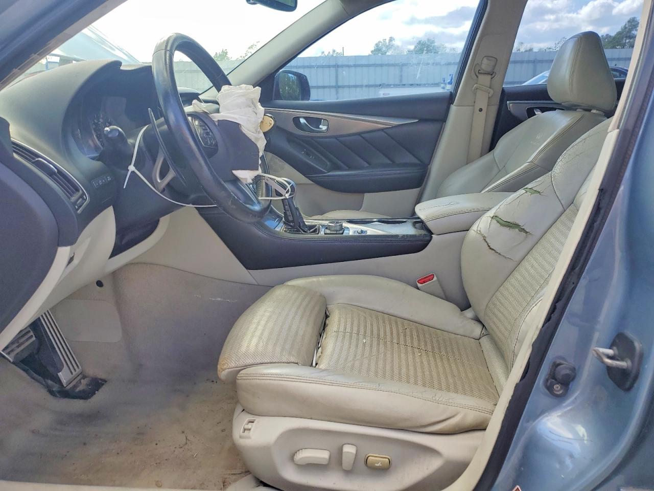 2014 Infiniti Q50 Base Blue vin: JN1BV7APXEM690664
