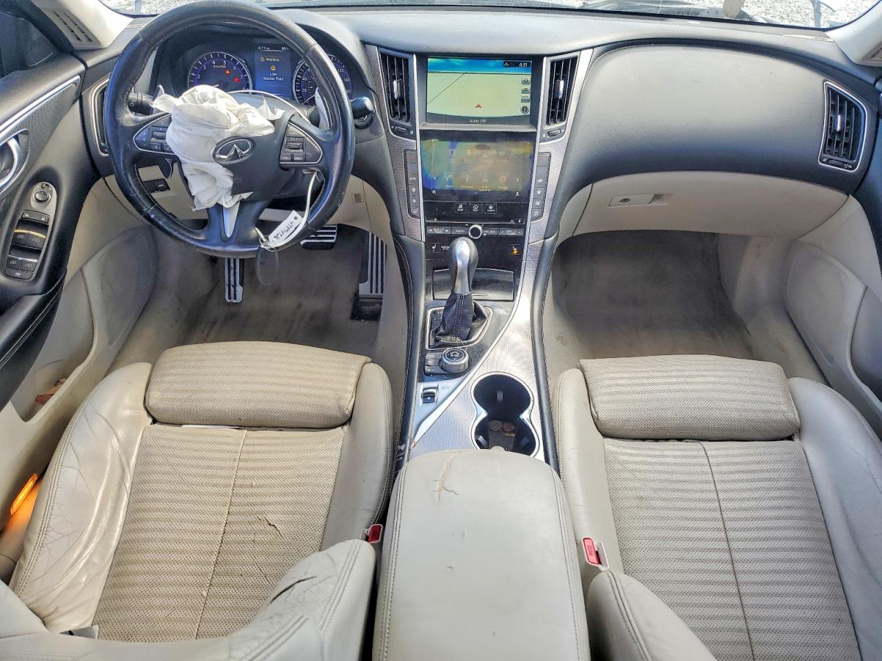 2014 Infiniti Q50 Base Blue vin: JN1BV7APXEM690664
