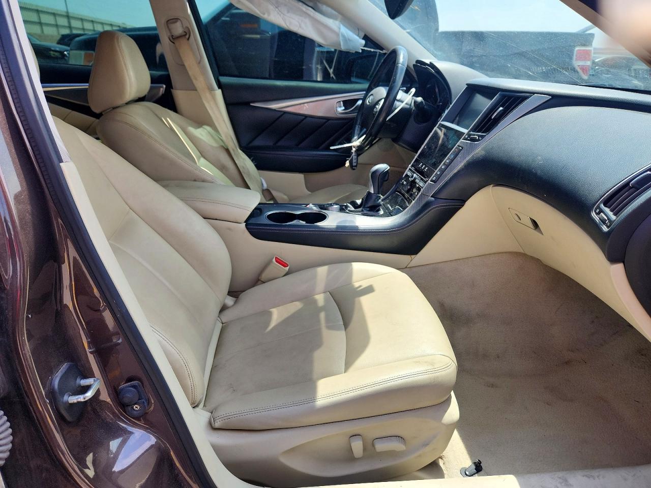 2015 Infiniti Q50 Premium Brown vin: JN1BV7APXFM334829
