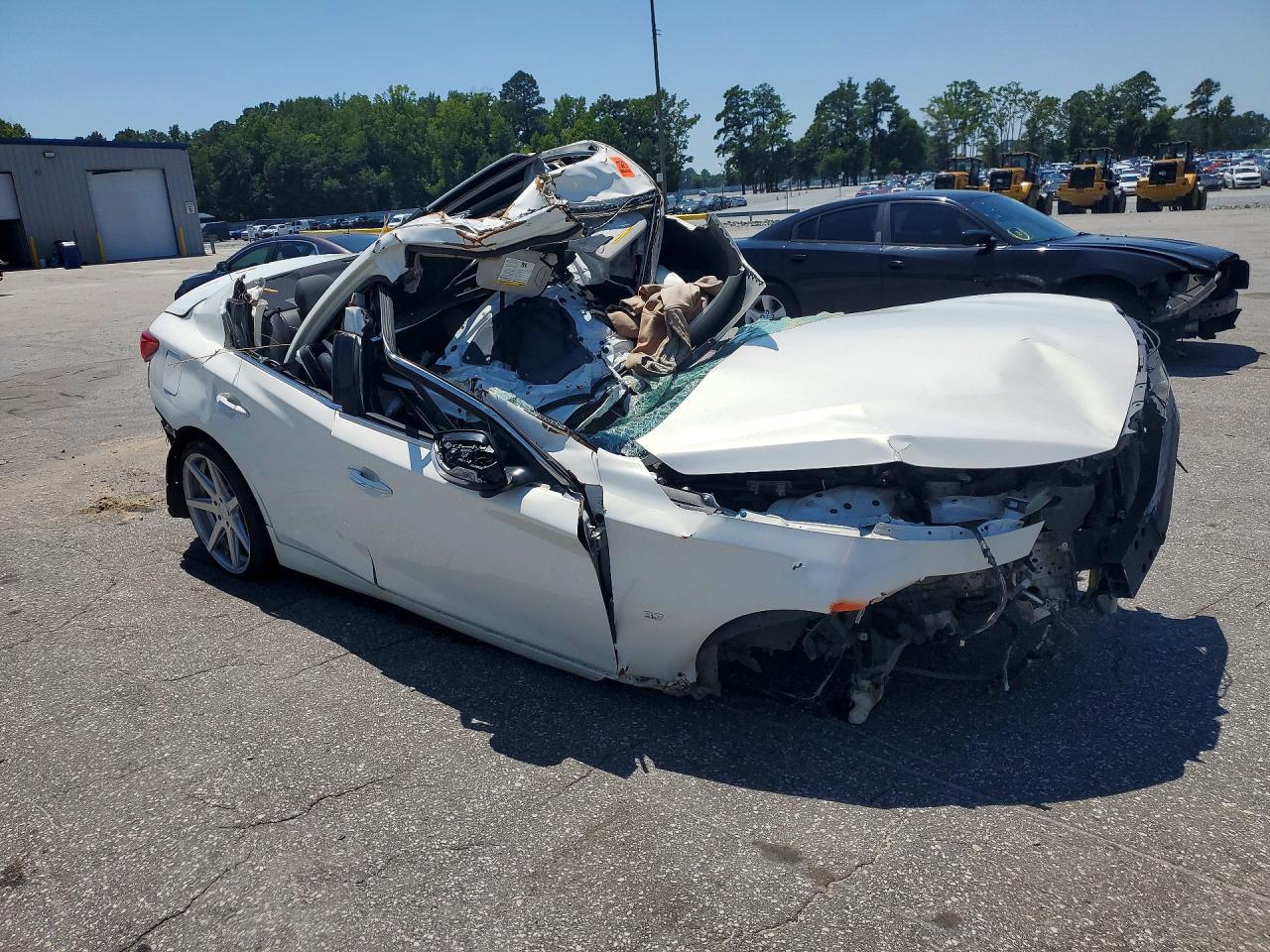 2015 Infiniti Q50 Base White vin: JN1BV7APXFM334989