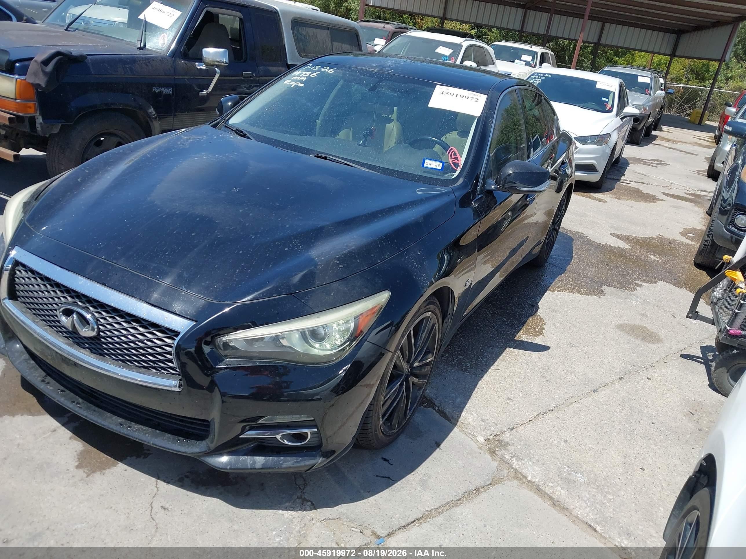 2015 Infiniti Q50 Premium Black vin: JN1BV7APXFM335415