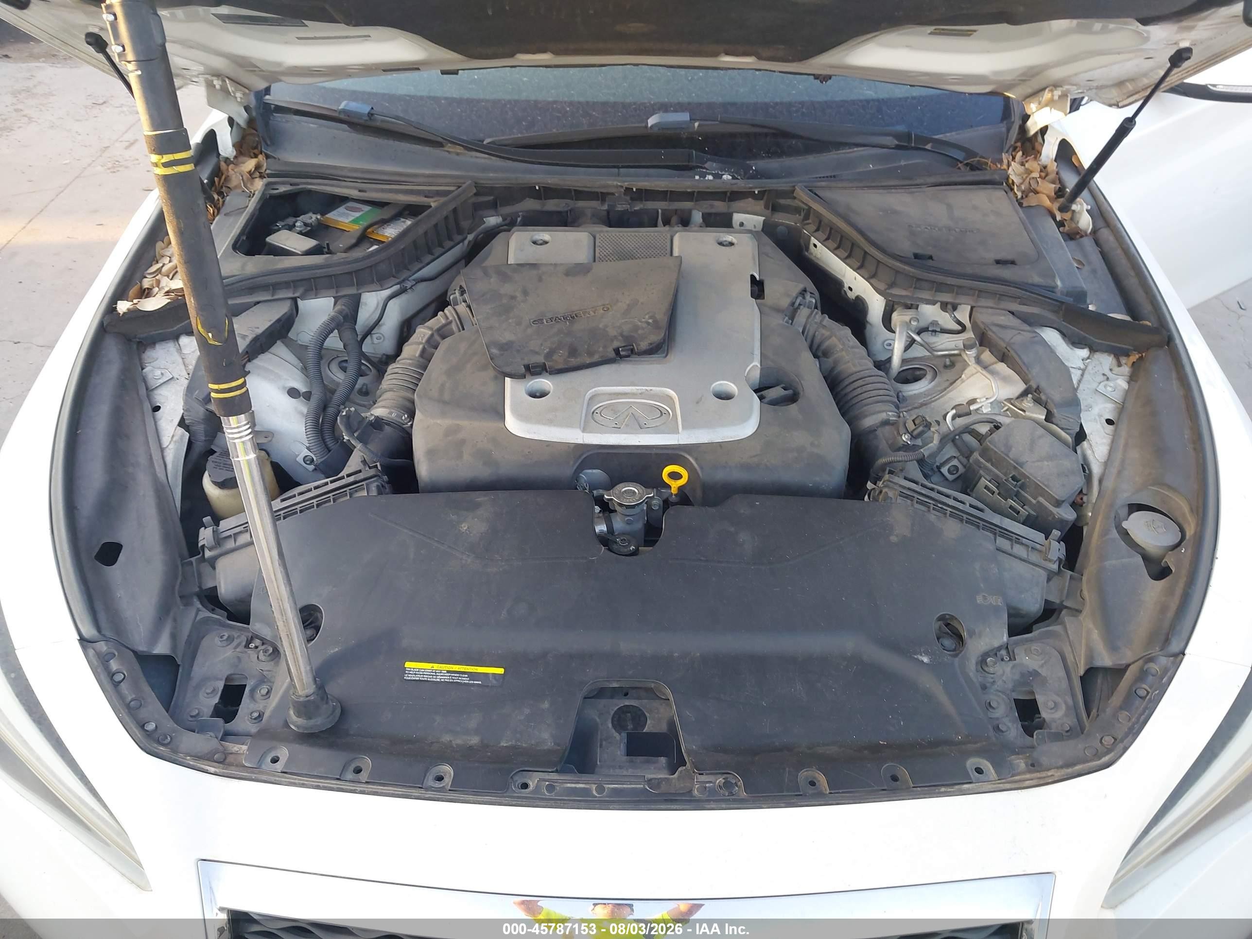 2015 Infiniti Q50 Premium White vin: JN1BV7APXFM339089