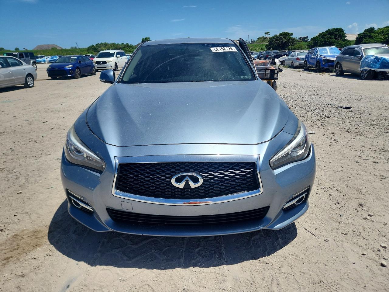 2015 Infiniti Q50 Premium Blue vin: JN1BV7APXFM339352