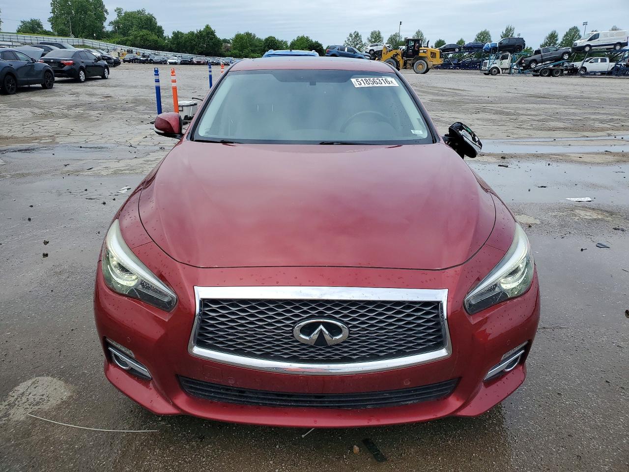 2015 Infiniti Q50 Красный vin: JN1BV7APXFM341831