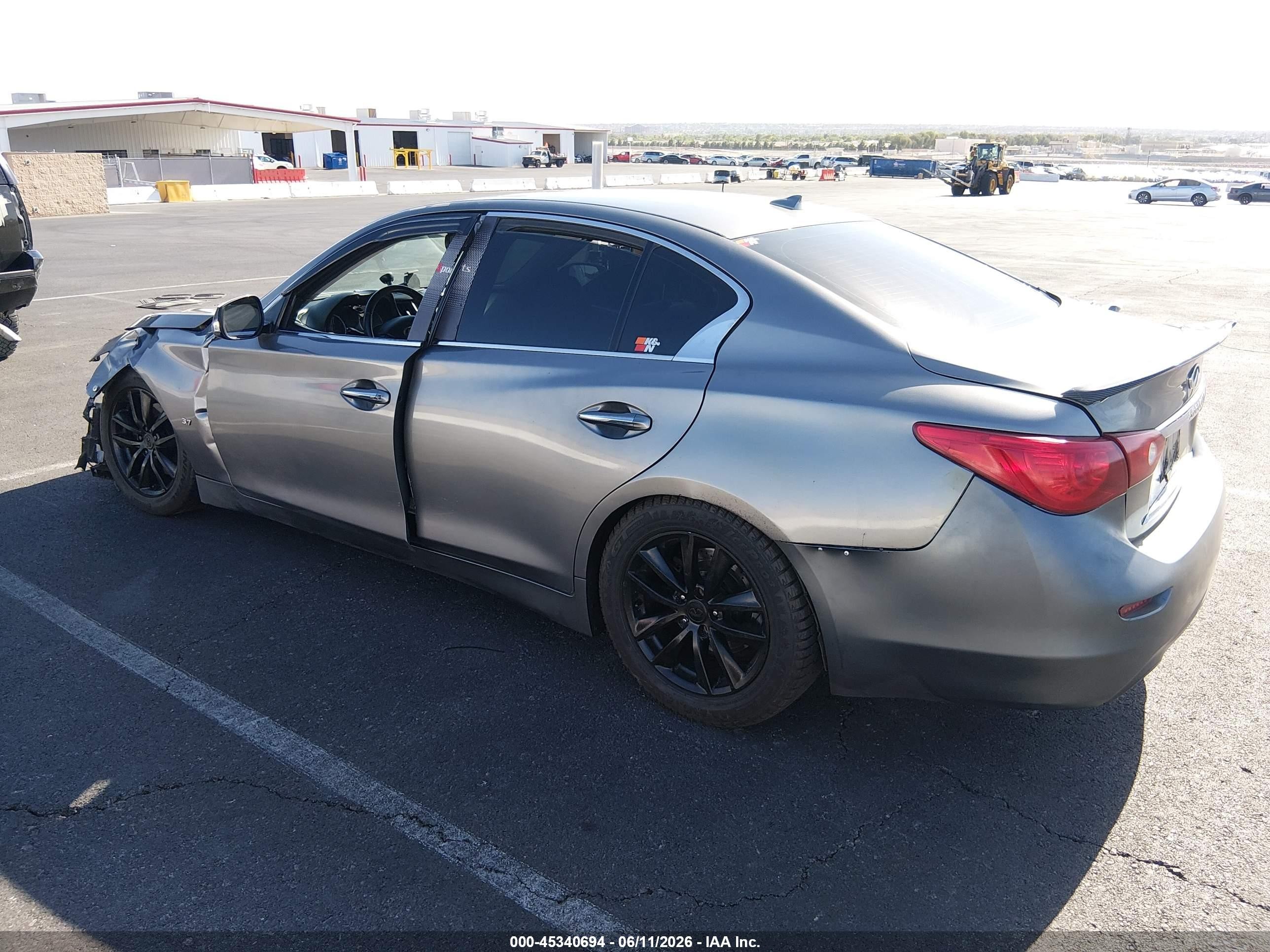 2015 Infiniti Q50 Premium Gray vin: JN1BV7APXFM342624