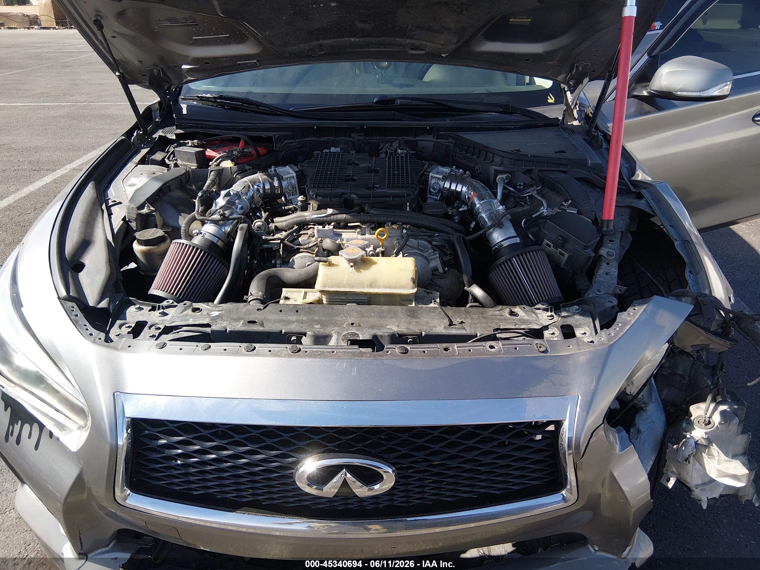 2015 Infiniti Q50 Premium Gray vin: JN1BV7APXFM342624