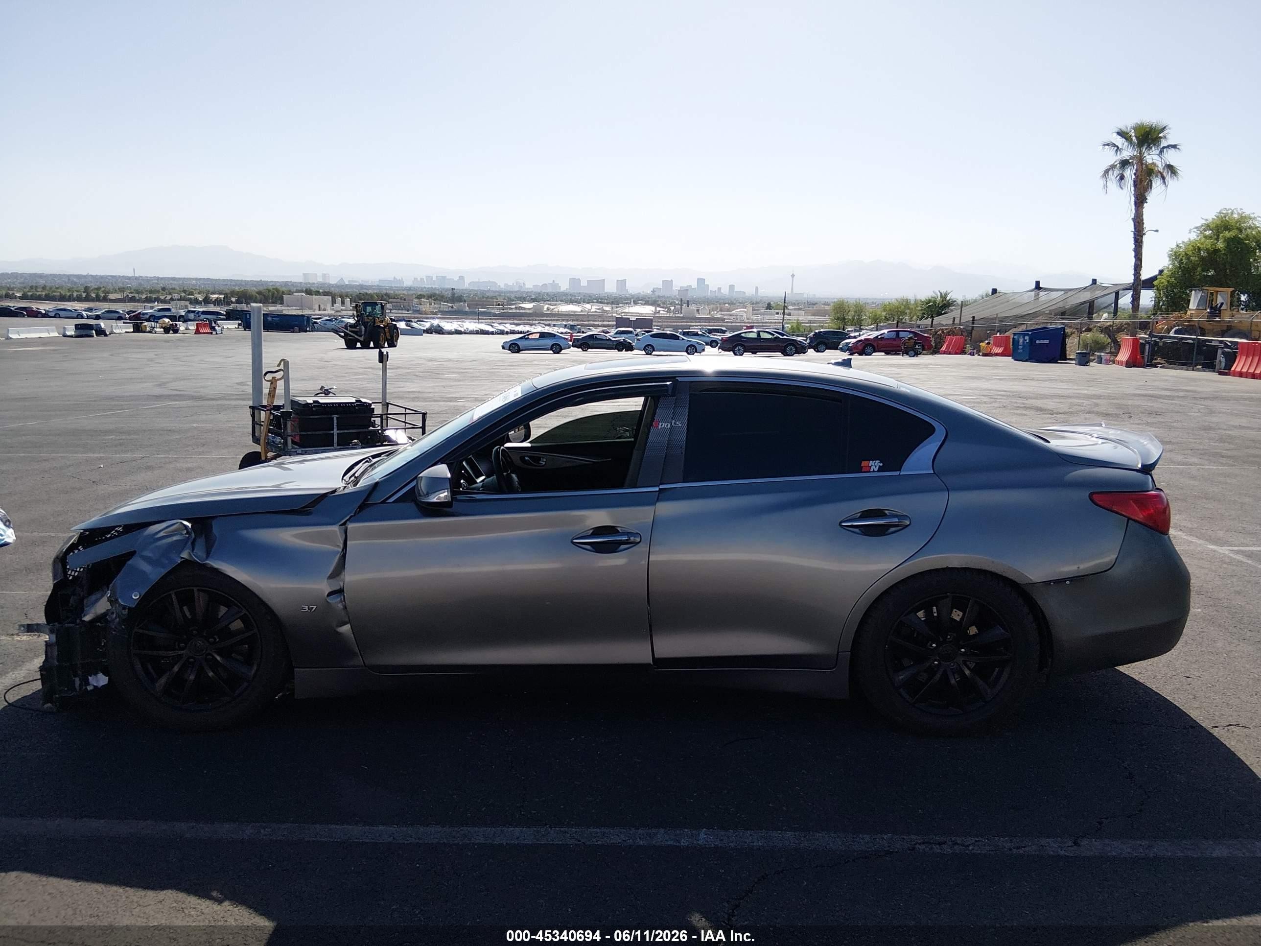 2015 Infiniti Q50 Premium Gray vin: JN1BV7APXFM342624