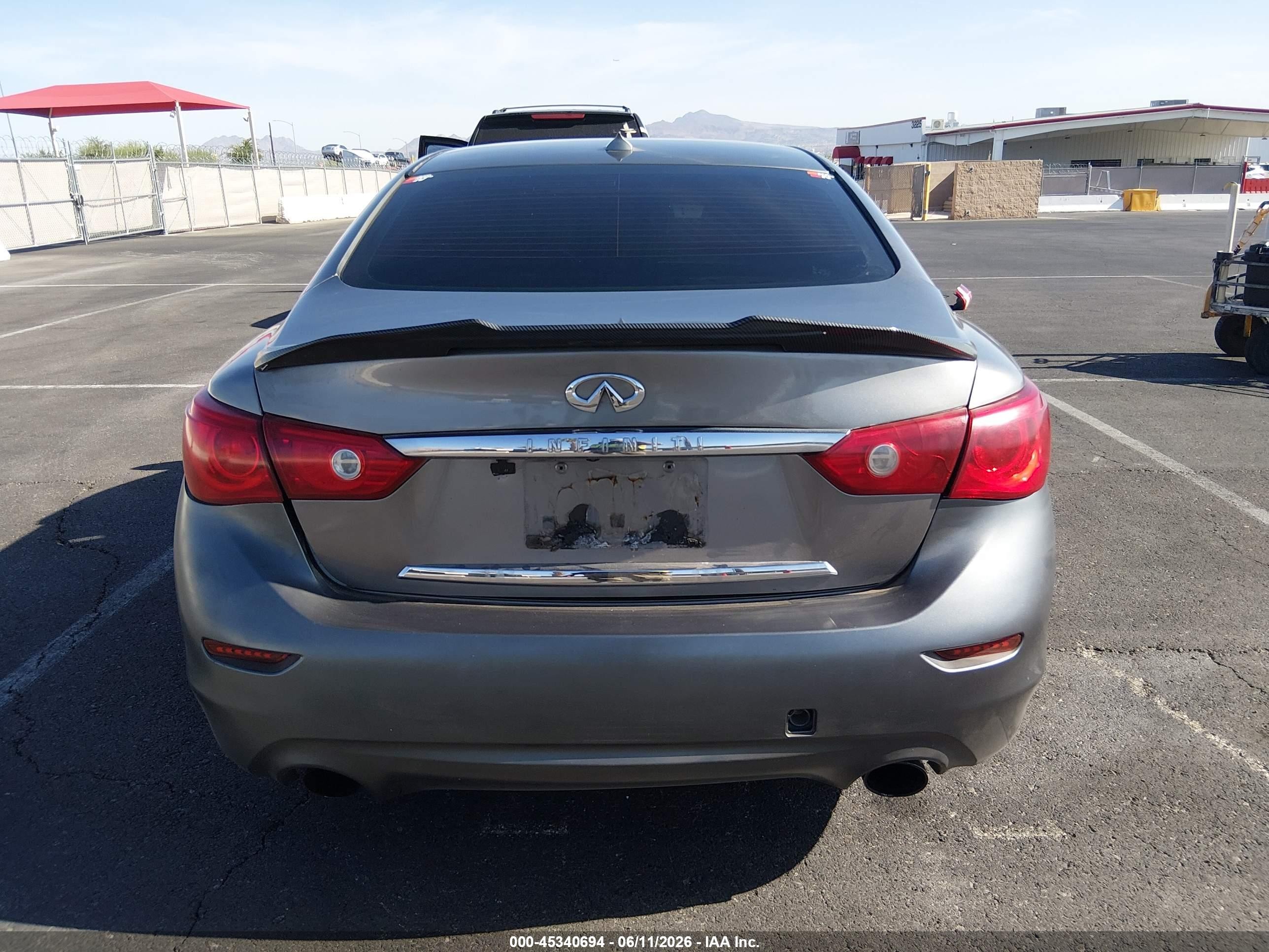 2015 Infiniti Q50 Premium Gray vin: JN1BV7APXFM342624
