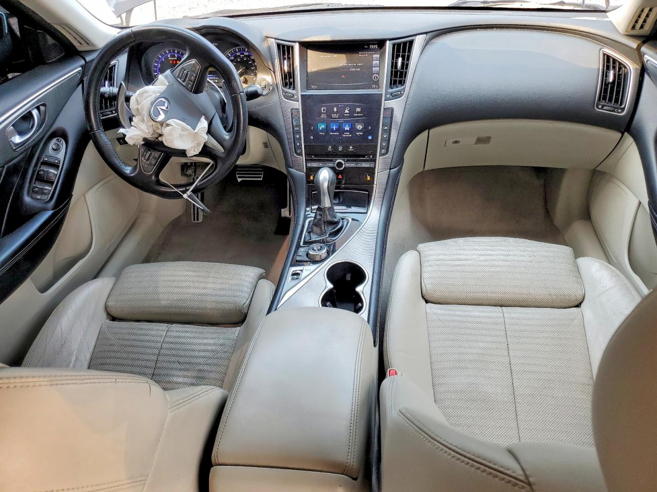 2015 Infiniti Q50 Sport Black vin: JN1BV7APXFM343787