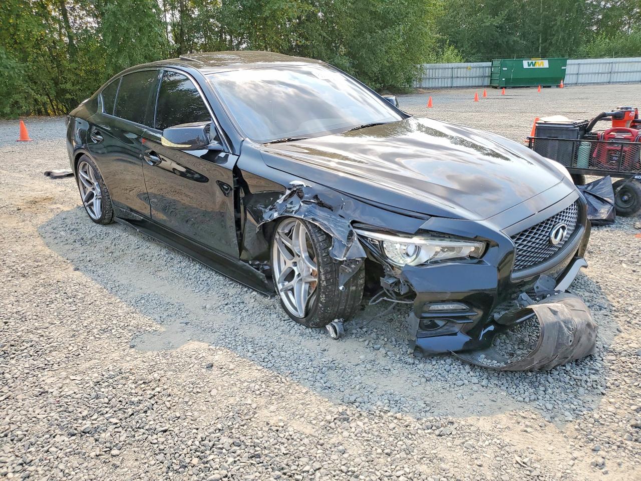 2015 Infiniti Q50 Sport Black vin: JN1BV7APXFM343787