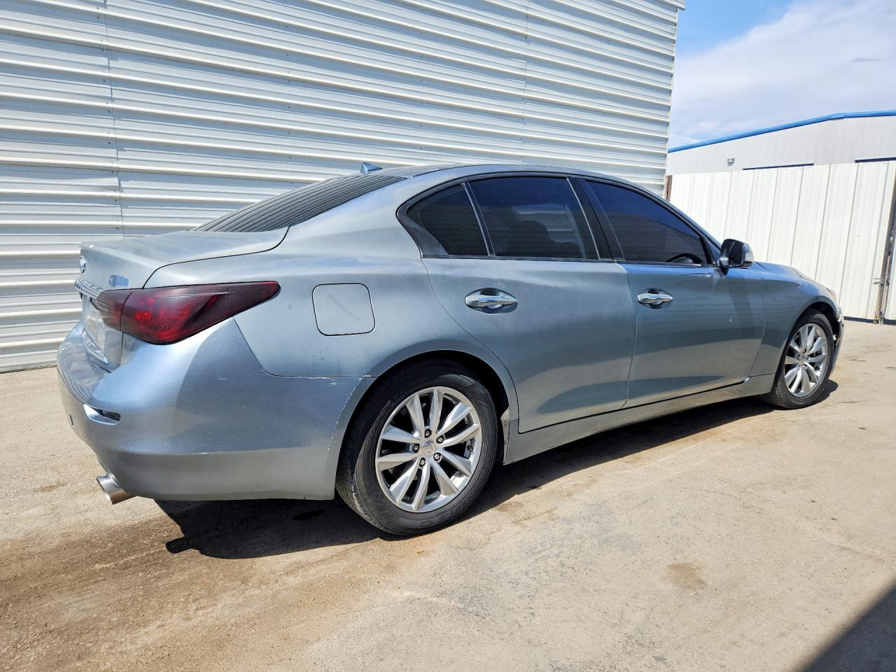 2015 Infiniti Q50 Base Blue vin: JN1BV7APXFM344227