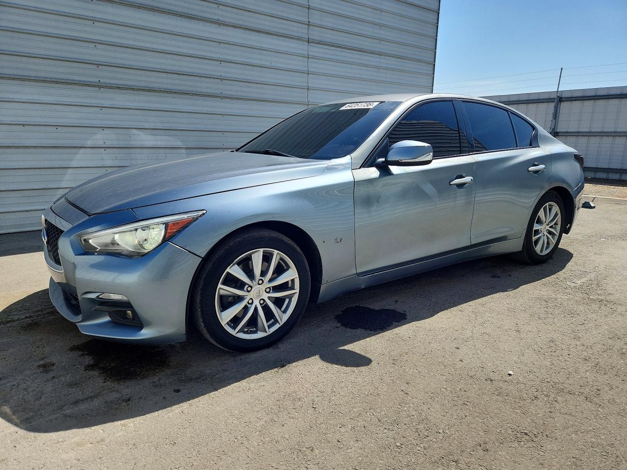 2015 Infiniti Q50 Base Blue vin: JN1BV7APXFM344227