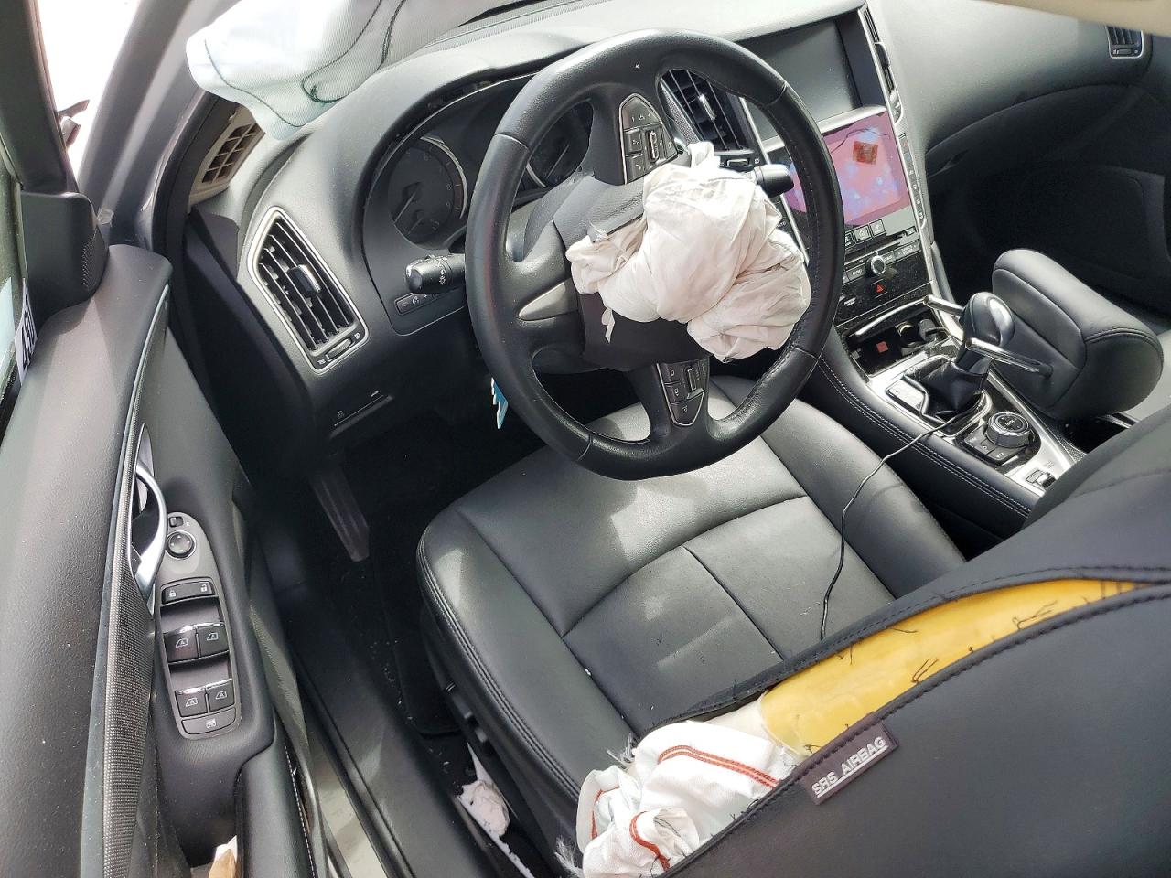 2015 Infiniti Q50 Base Silver vin: JN1BV7APXFM345958