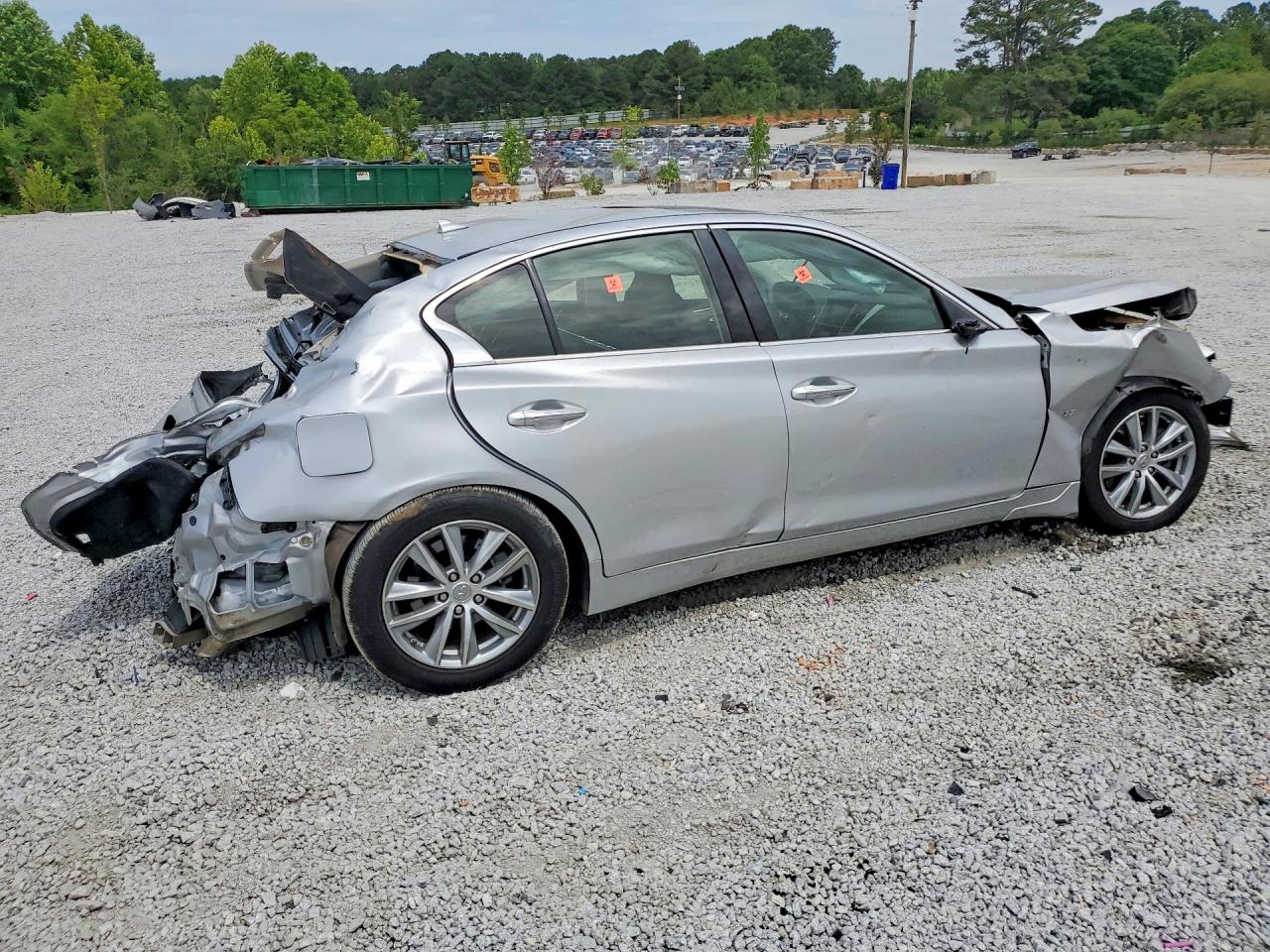 2015 Infiniti Q50 Base Silver vin: JN1BV7APXFM345958