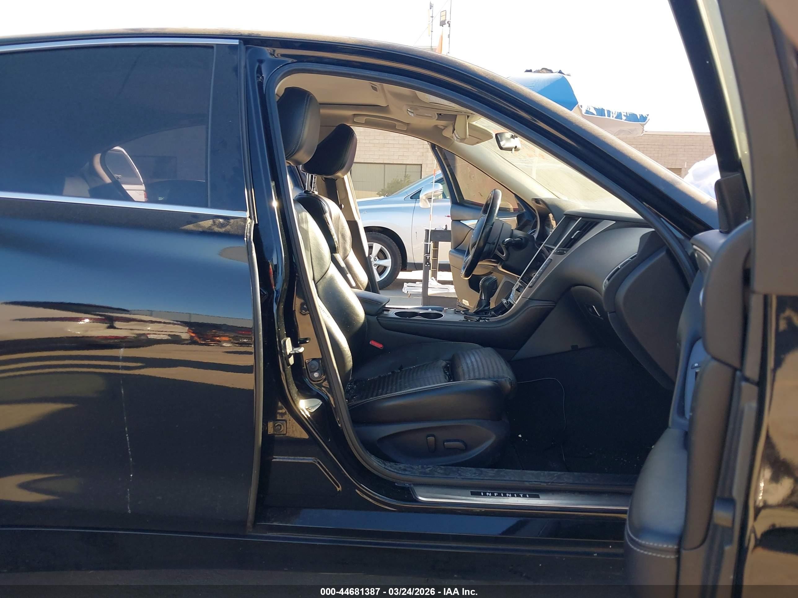 2015 Infiniti Q50 Sport Black vin: JN1BV7APXFM348570
