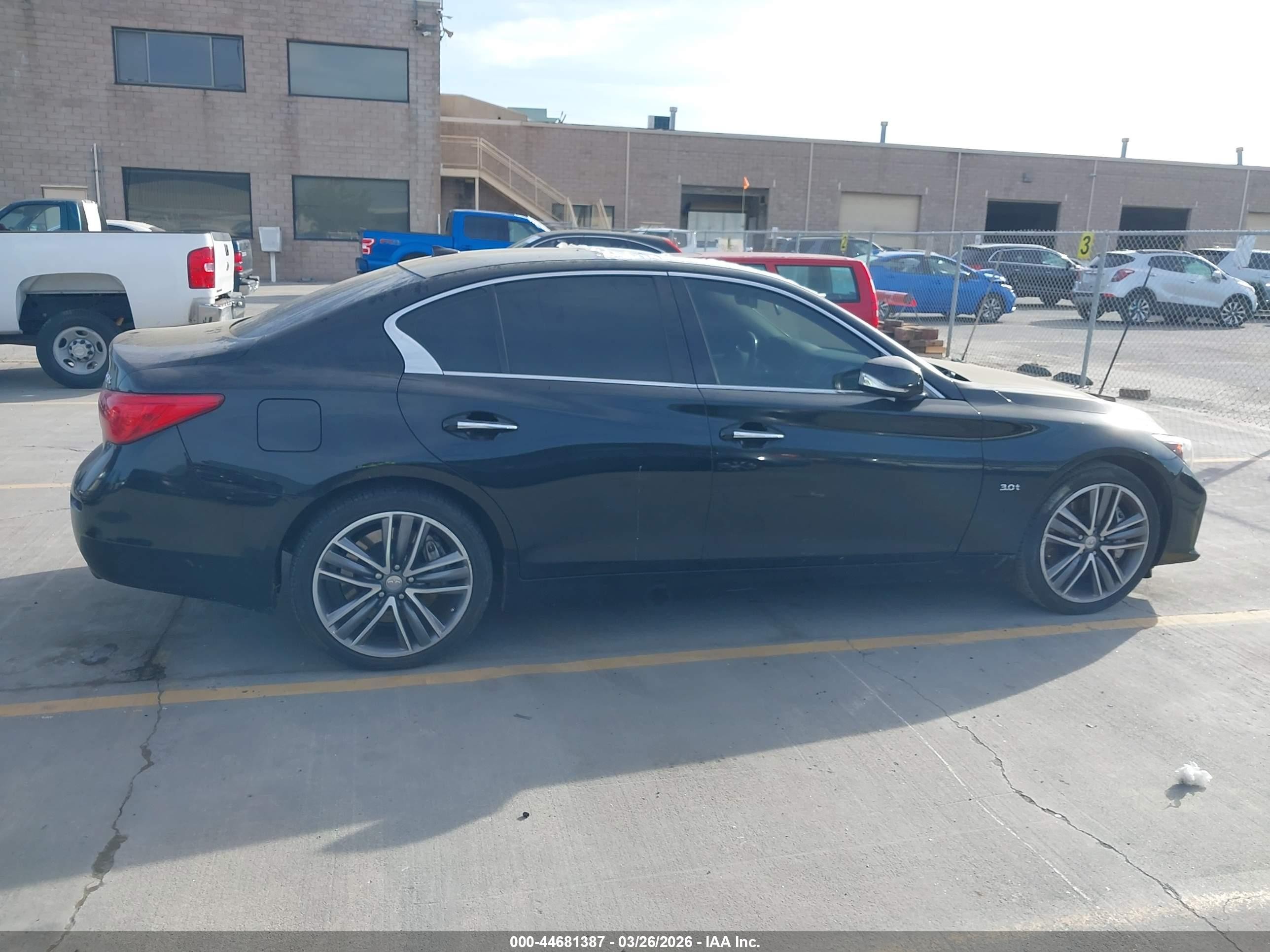 2015 Infiniti Q50 Sport Black vin: JN1BV7APXFM348570