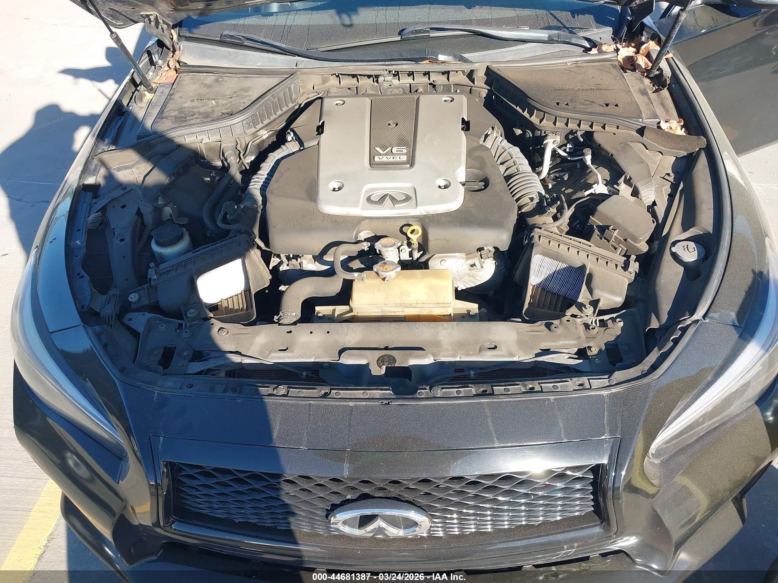 2015 Infiniti Q50 Sport Black vin: JN1BV7APXFM348570