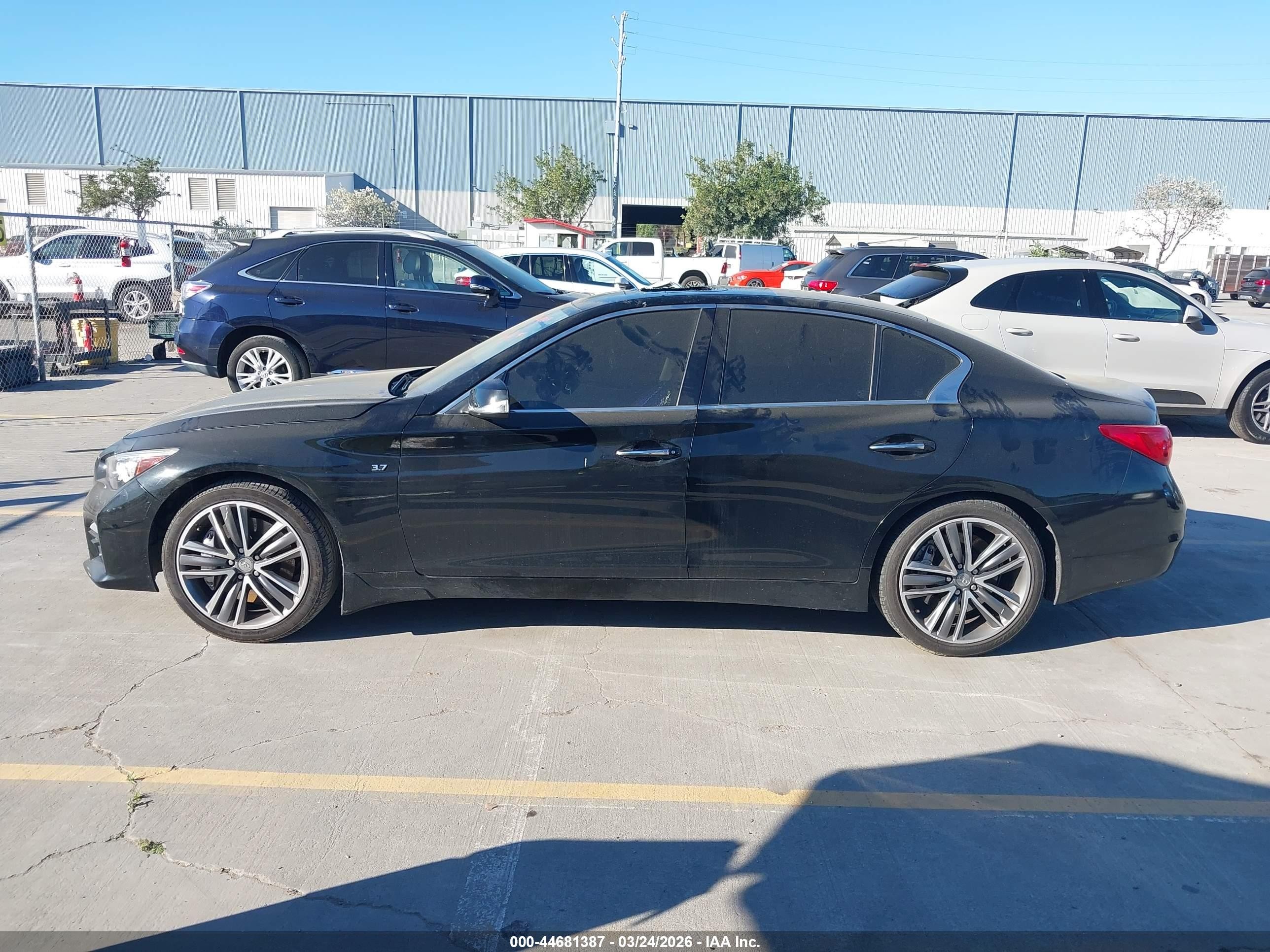 2015 Infiniti Q50 Sport Black vin: JN1BV7APXFM348570